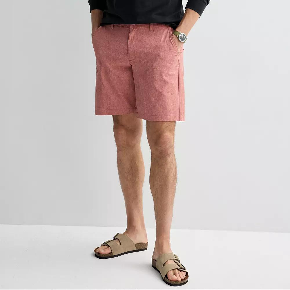 Men's Sonoma Goods For Life® 9-in. Performance Utility Shorts, Size: 30 9 IN, Dark Pink Product Image