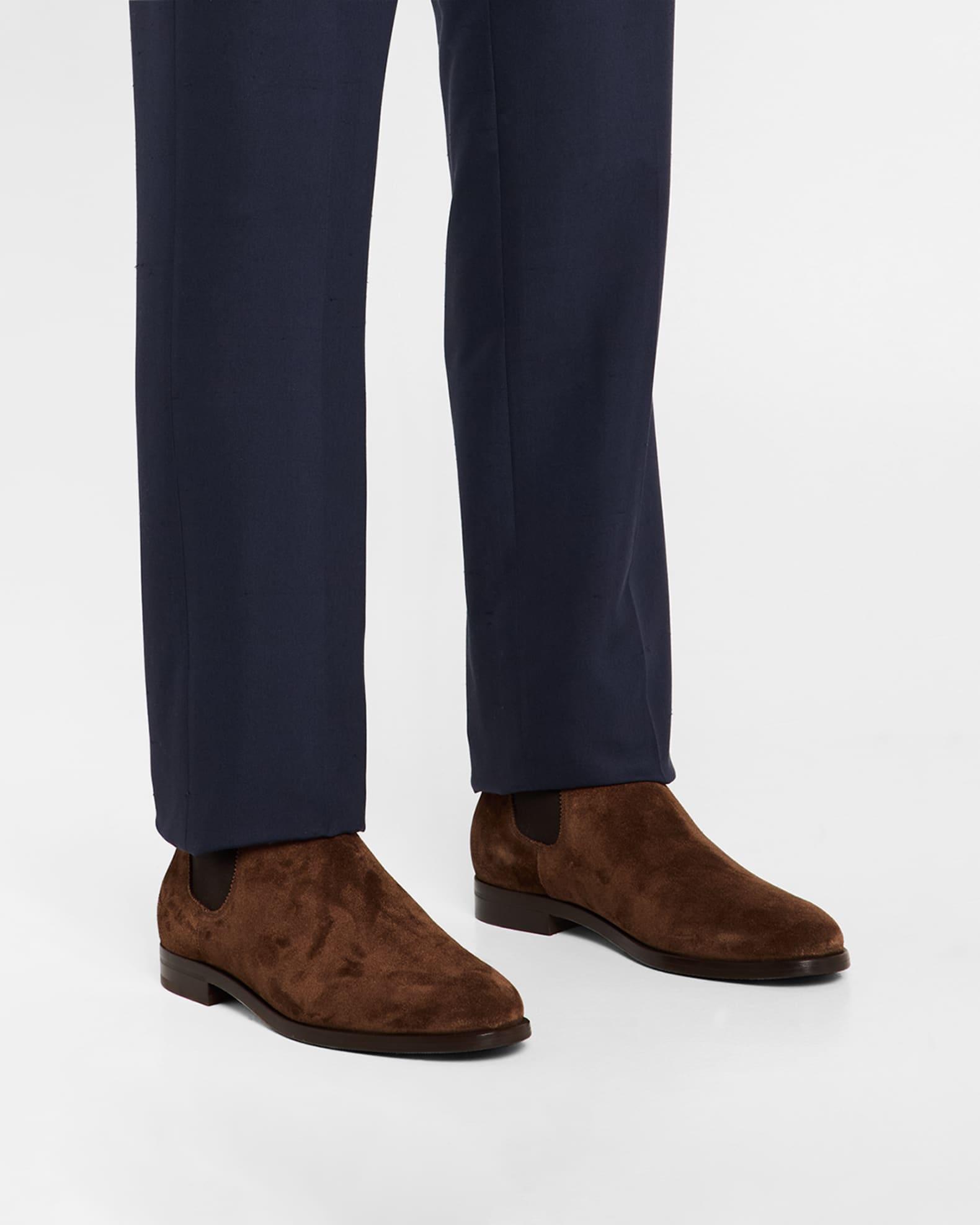 Men's Grantly Suede Mid-Cut Chelsea Boots Product Image