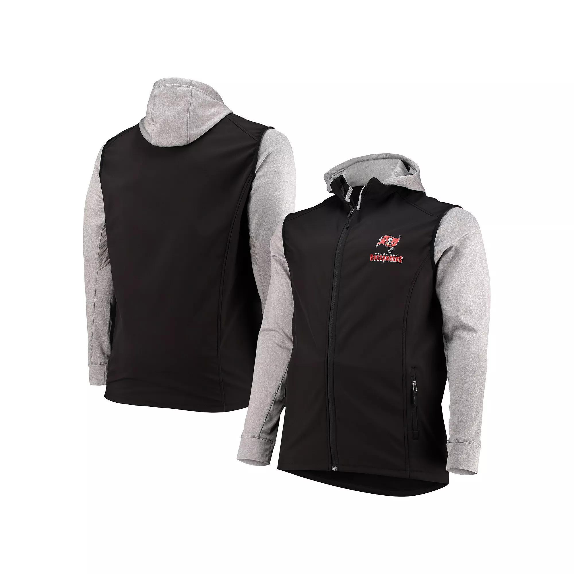 Men's Dunbrooke Black/Gray Tampa Bay Buccaneers Big & Tall Alpha Full-Zip Hoodie Jacket, Size: 2XLT Product Image