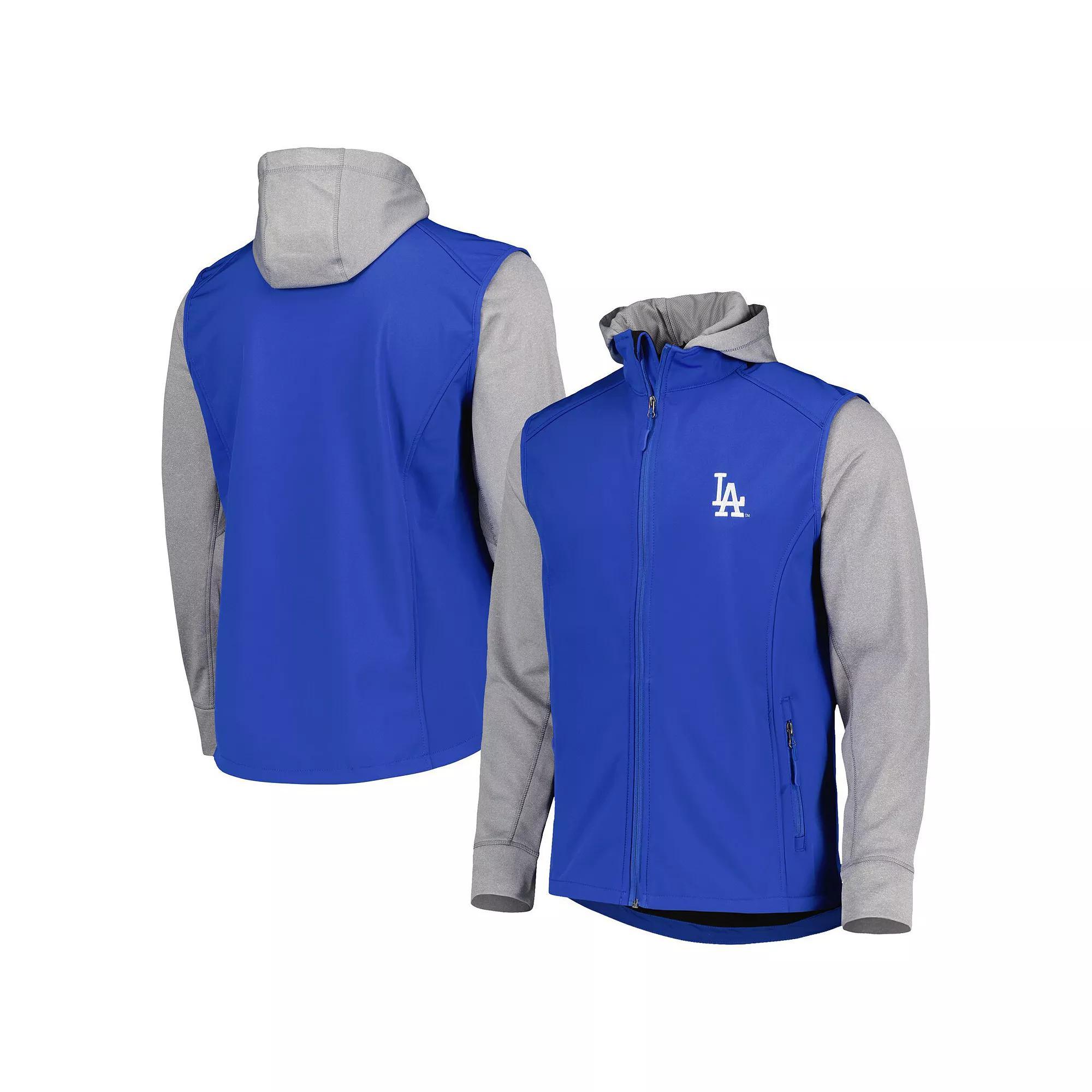 Men's Dunbrooke Royal/Heather Gray Los Angeles Dodgers Alpha Full-Zip Jacket, Size: XL, Blue Product Image