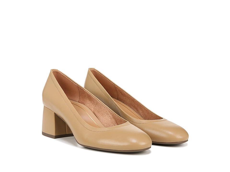 Vionic Carmel Leather Block Heel Pumps Product Image