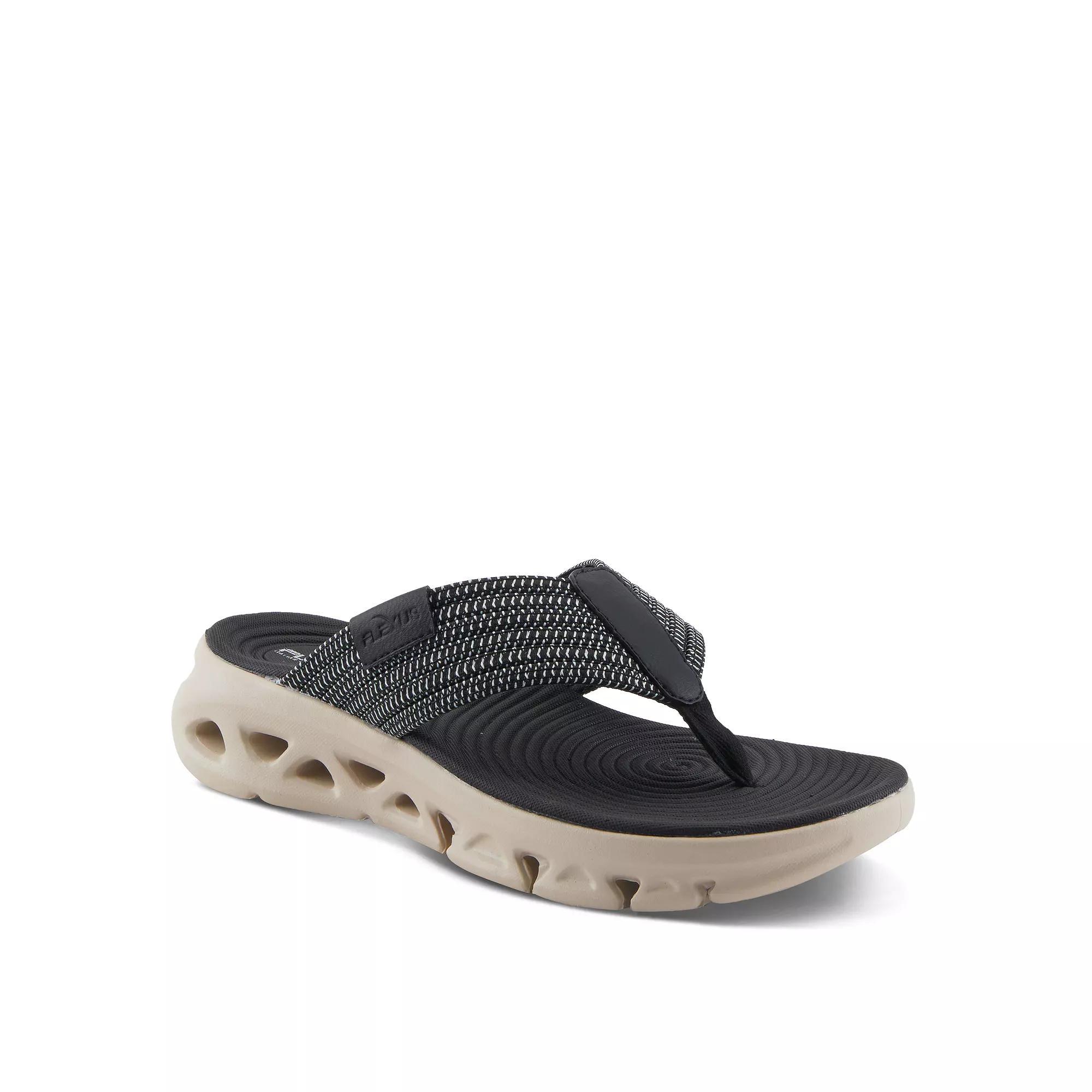 Flexus by Spring Step Galla Women's Flip-Flop Sandals, Size: 37, Black Product Image