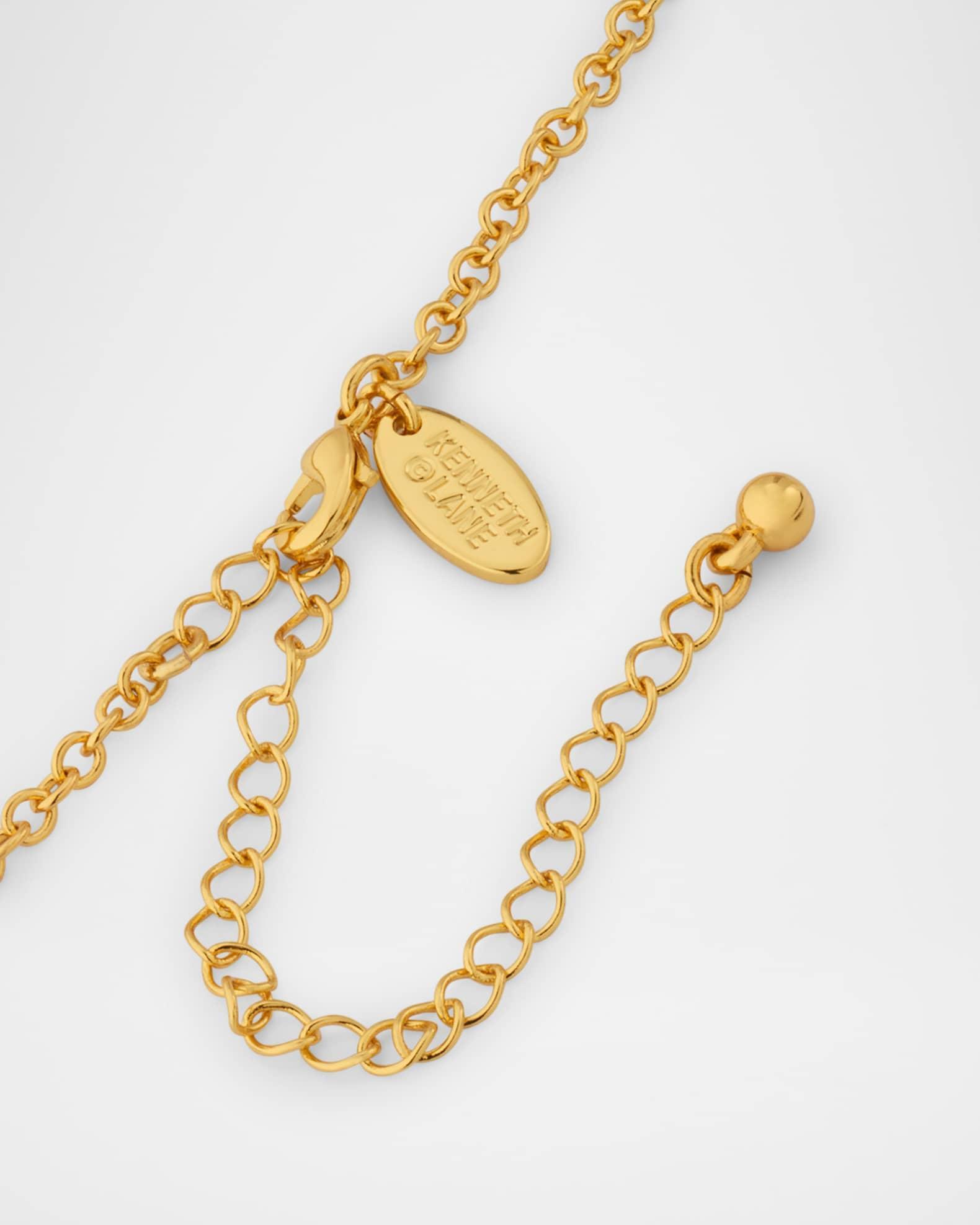 Chain Necklace with Seashell Pendant and 18mm Baroque Pearl Product Image