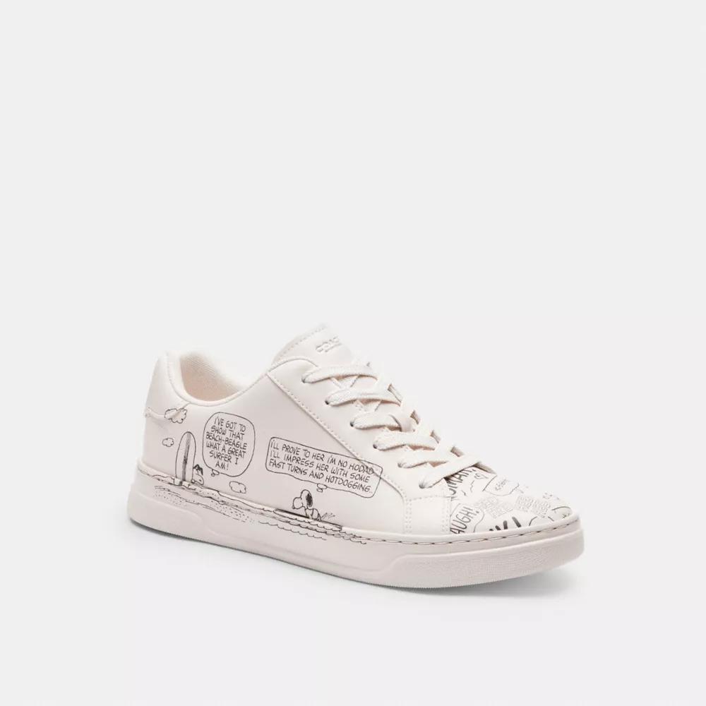 Coach X Peanuts High Line Sneaker With Newspaper Print Product Image