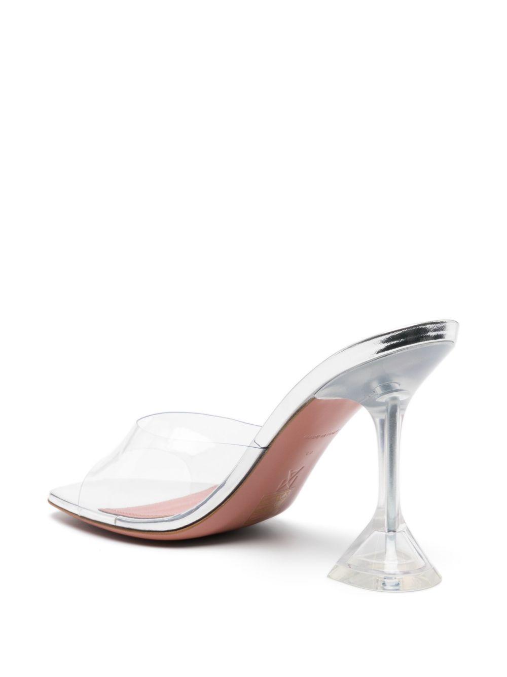 95mm Lupita Glass transparent mules Product Image