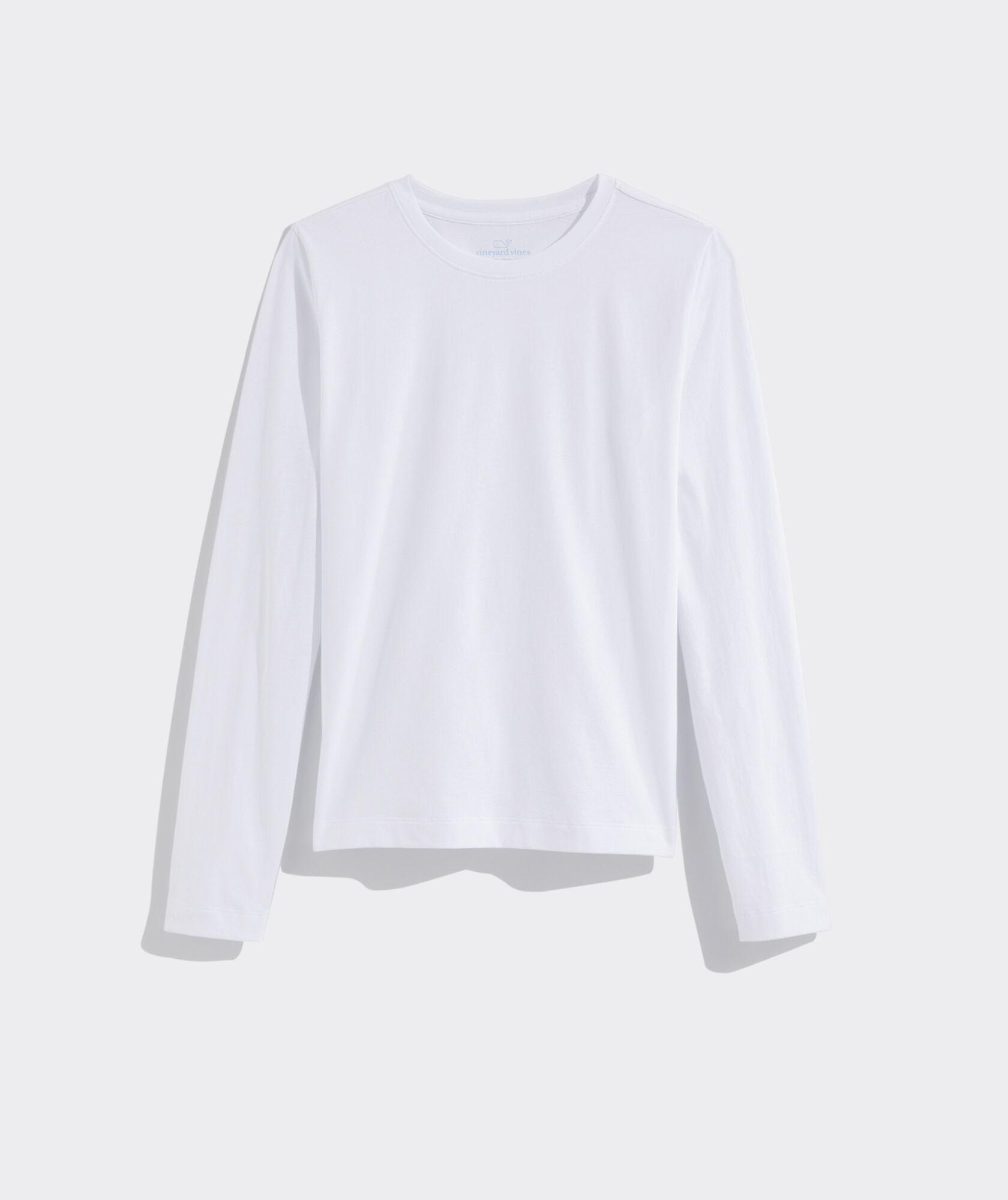Pima Cotton Long-Sleeve Crewneck Tee Product Image
