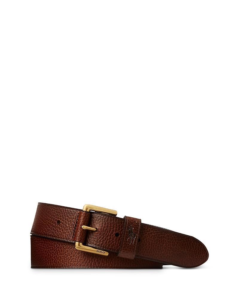 Mens Pebbled Leather Belt Product Image