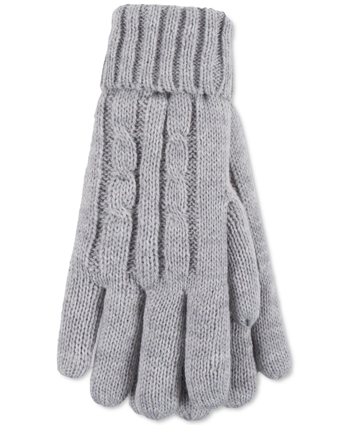 Women's Heat Holders Heatweaver Lined Cable Knit Gloves, Size: Small-Medium, Buttercream Product Image