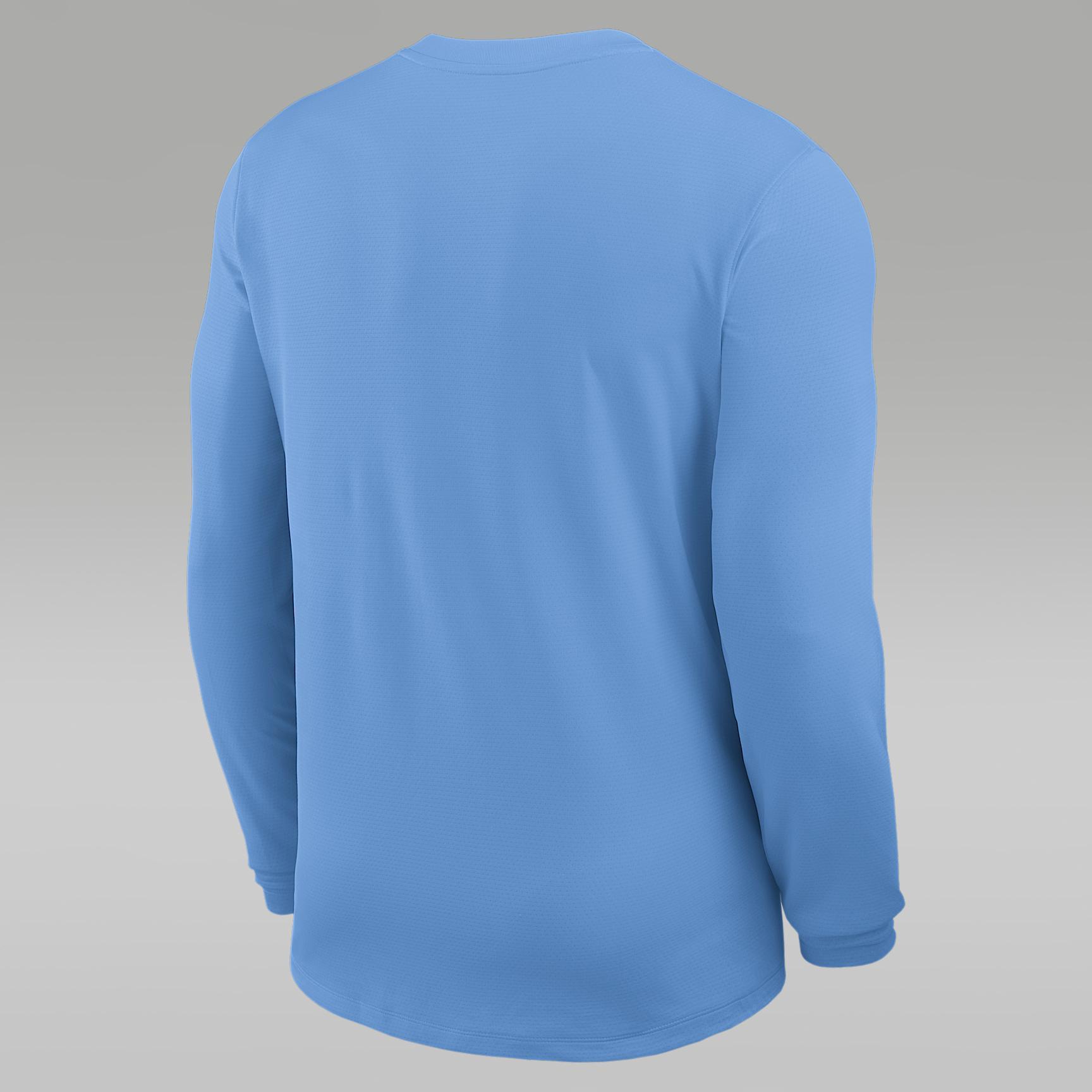 Men's North Carolina Sideline Coach Jordan Brand Dri-FIT College Long-Sleeve Top Product Image