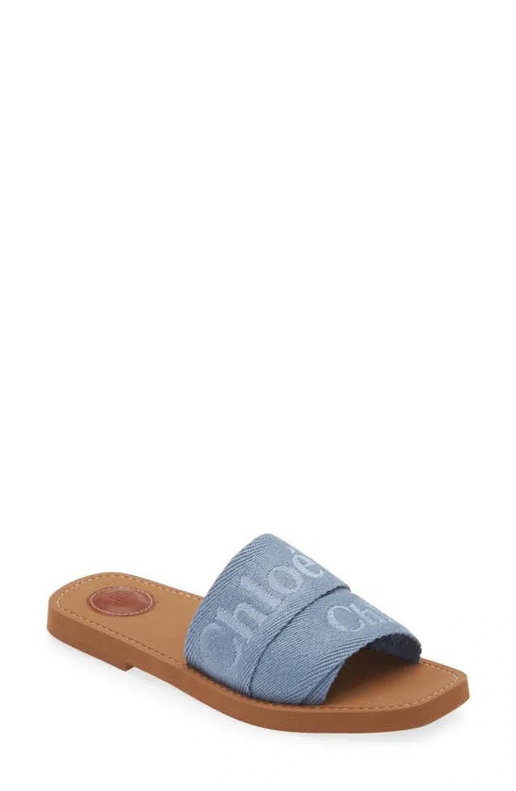 Chloe Womens Woody Logo Slide Sandals Product Image