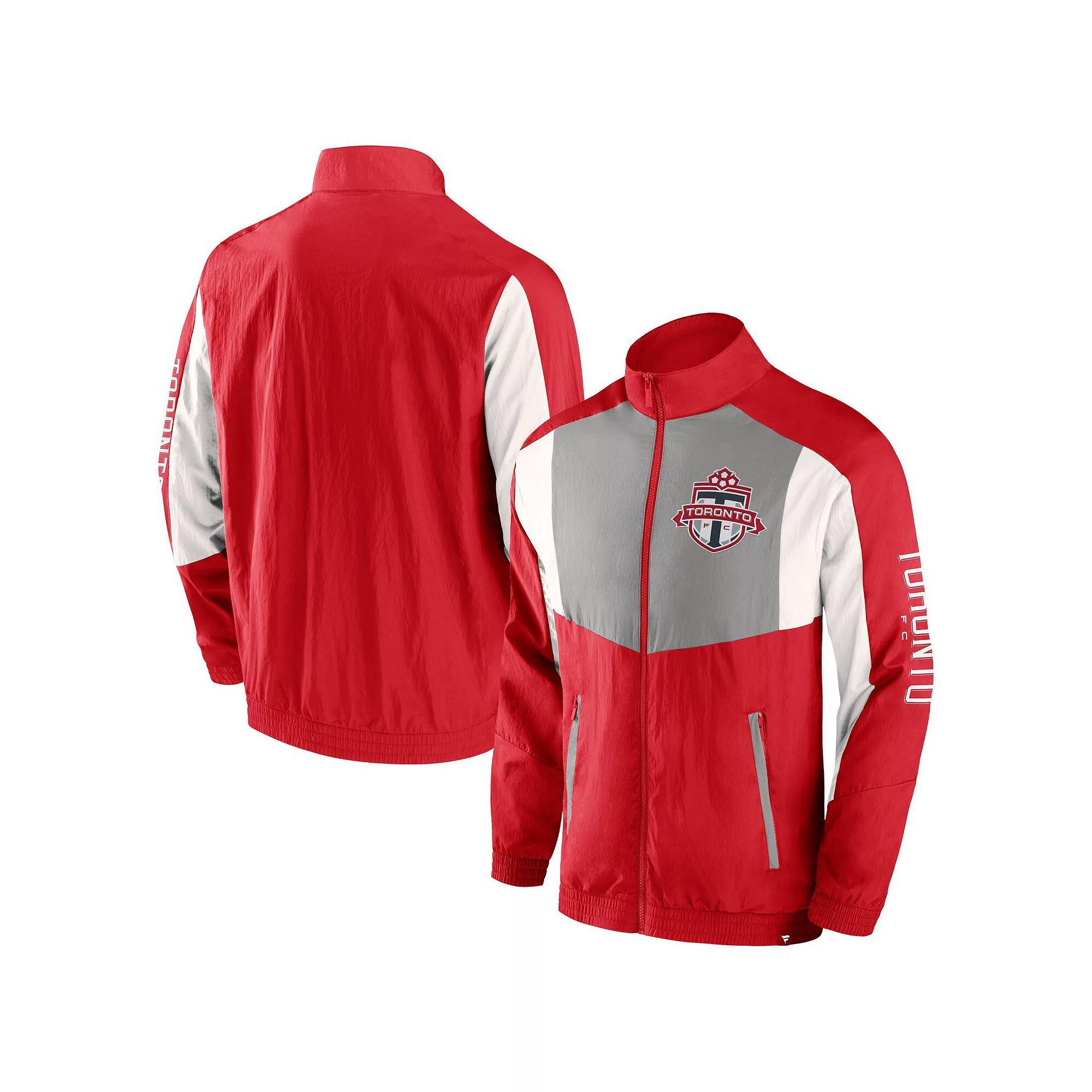 Men's Fanatics Red Toronto FC Fundamentals Raglan Full-Zip Track Jacket, Size: Large, Tfc Red Product Image