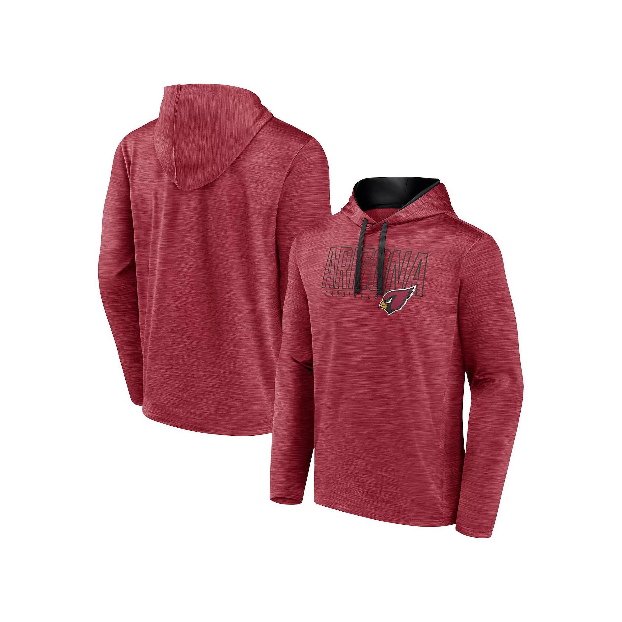 Men's Fanatics Branded Heather Cardinal Arizona Cardinals Hook and Ladder Pullover Hoodie, Size: Small, Red Product Image
