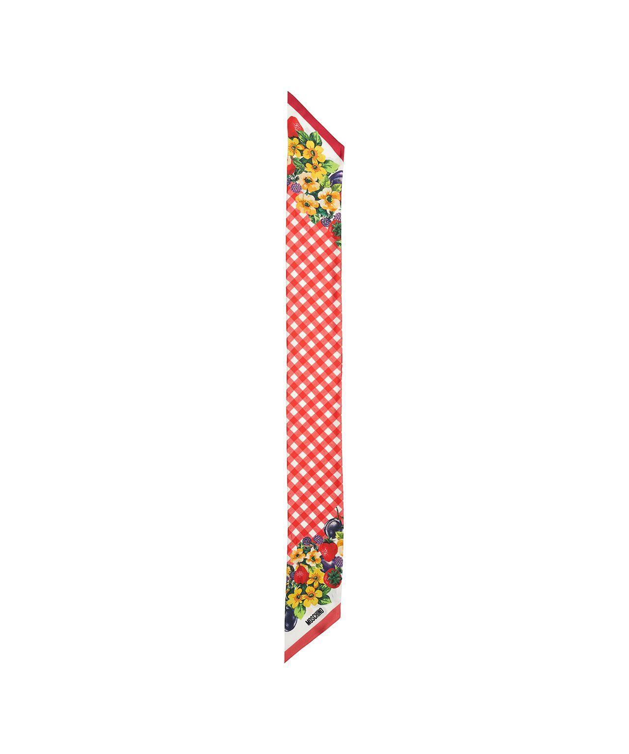 Silk foulard with print Product Image