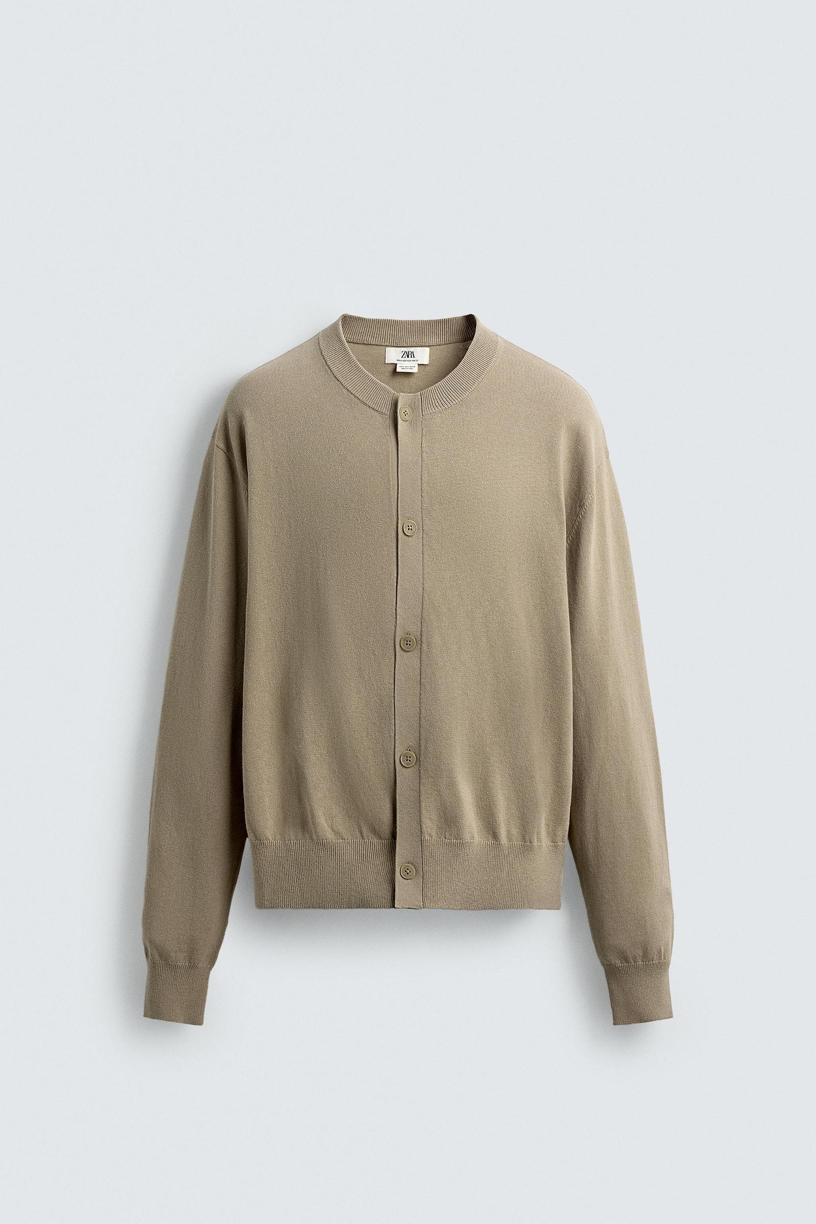 COTTON-RAMIE CARDIGAN Product Image