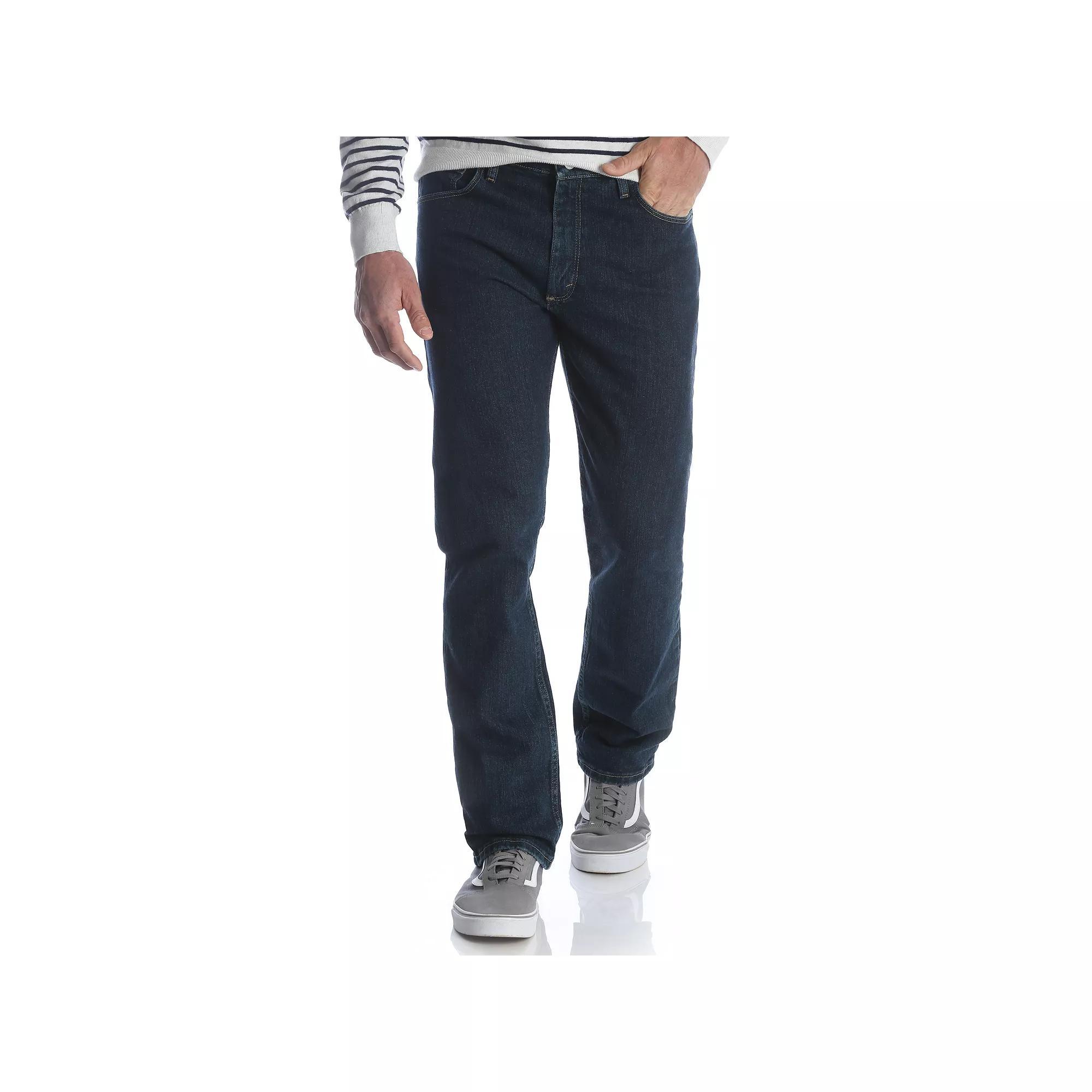 Mens Wrangler Regular-Fit Jeans Dark Grey Product Image
