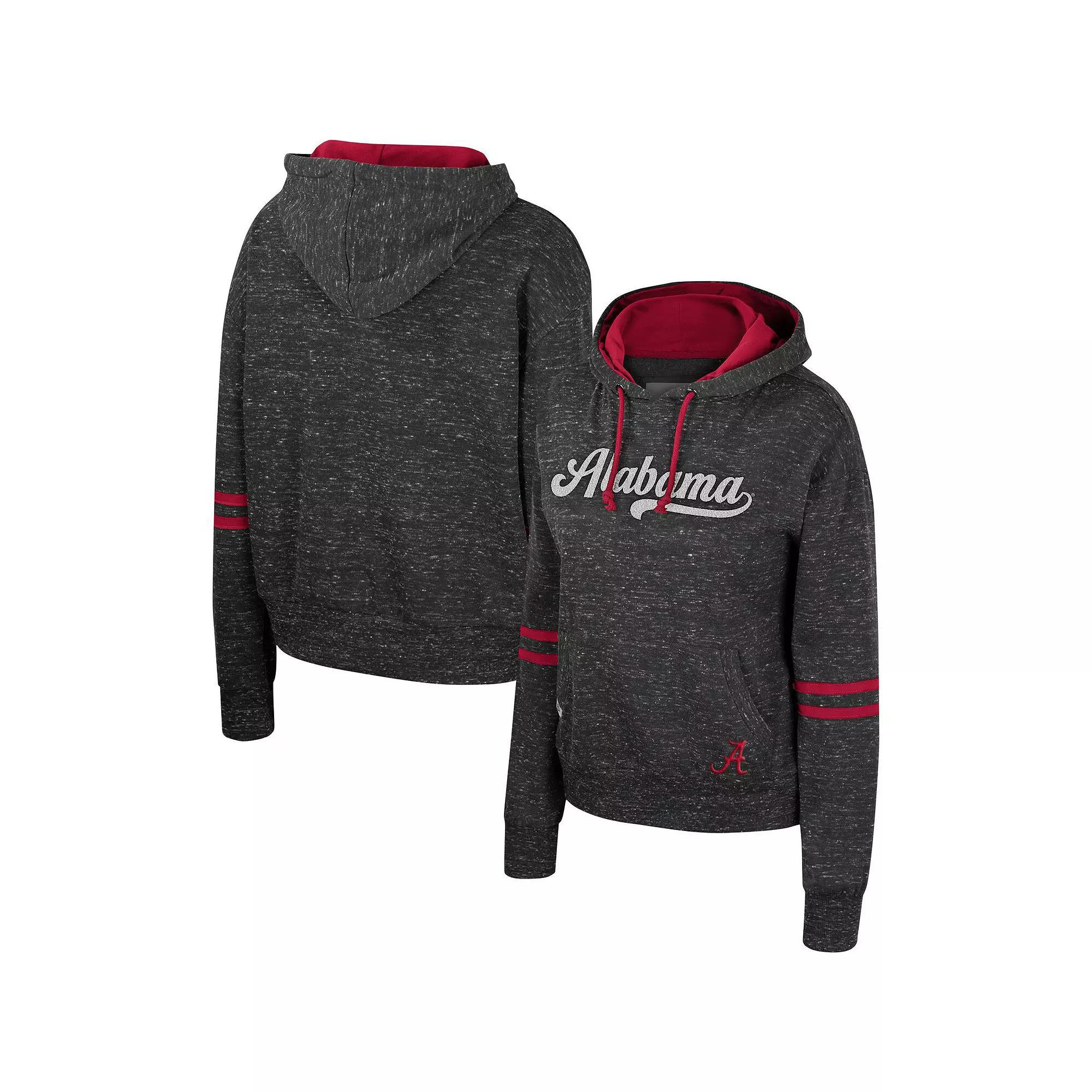 Women's Colosseum  Charcoal Clemson Tigers Catherine Speckle Pullover Hoodie, Size: 2XL Product Image