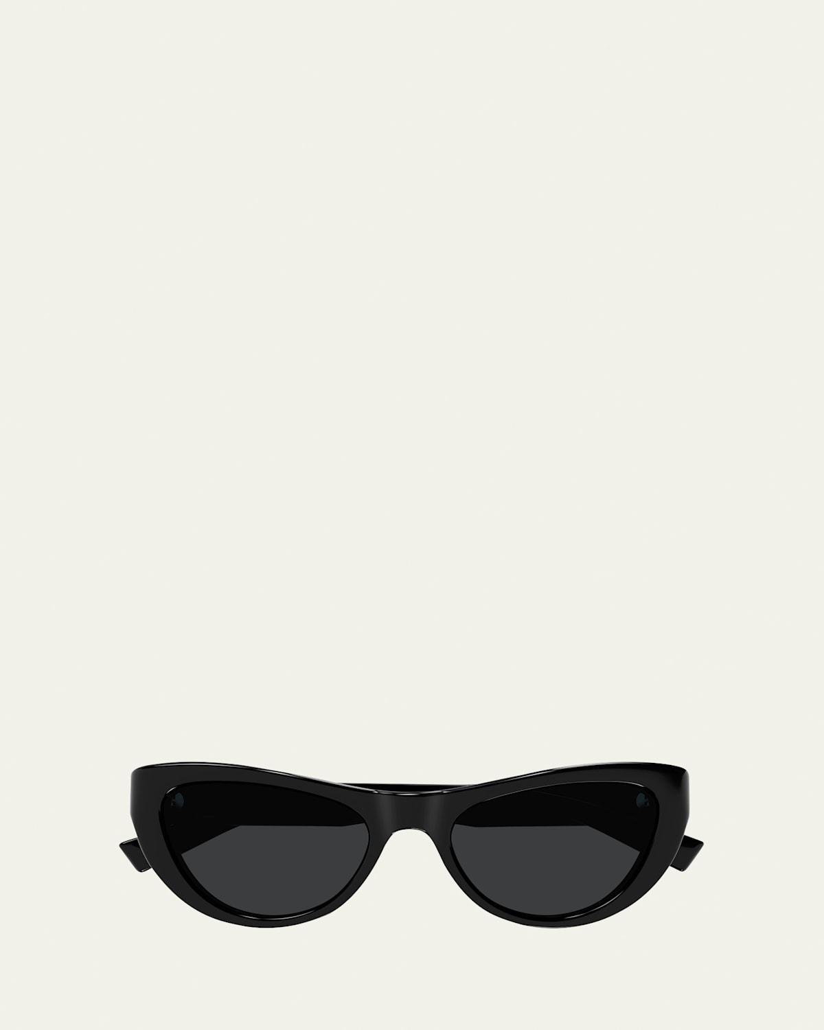Sleek Logo Plastic Cat-Eye Sunglasses Product Image