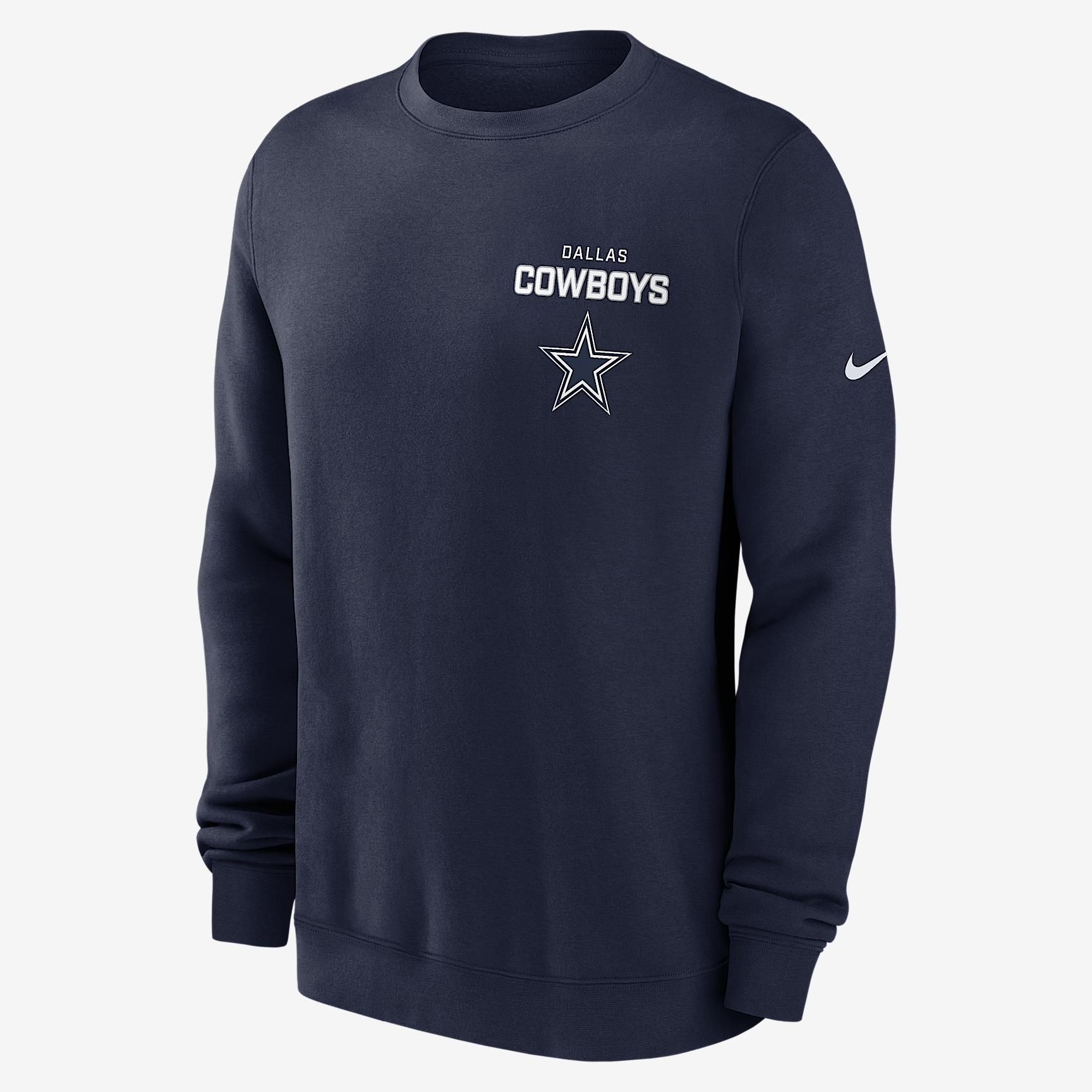 Dallas Cowboys Draw Block Club Men's Nike NFL Pullover Crew Product Image