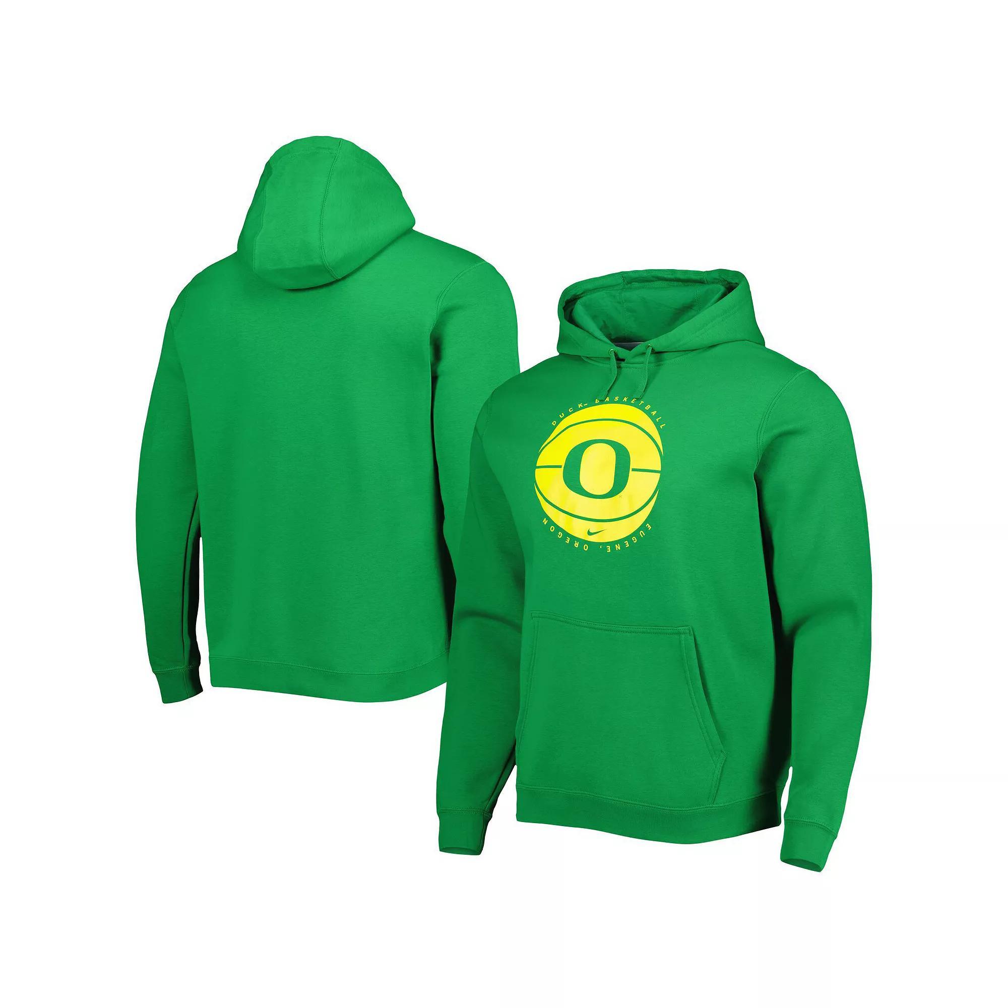 Men's Nike Green Oregon Ducks Basketball Pullover Hoodie, Size: Large Product Image