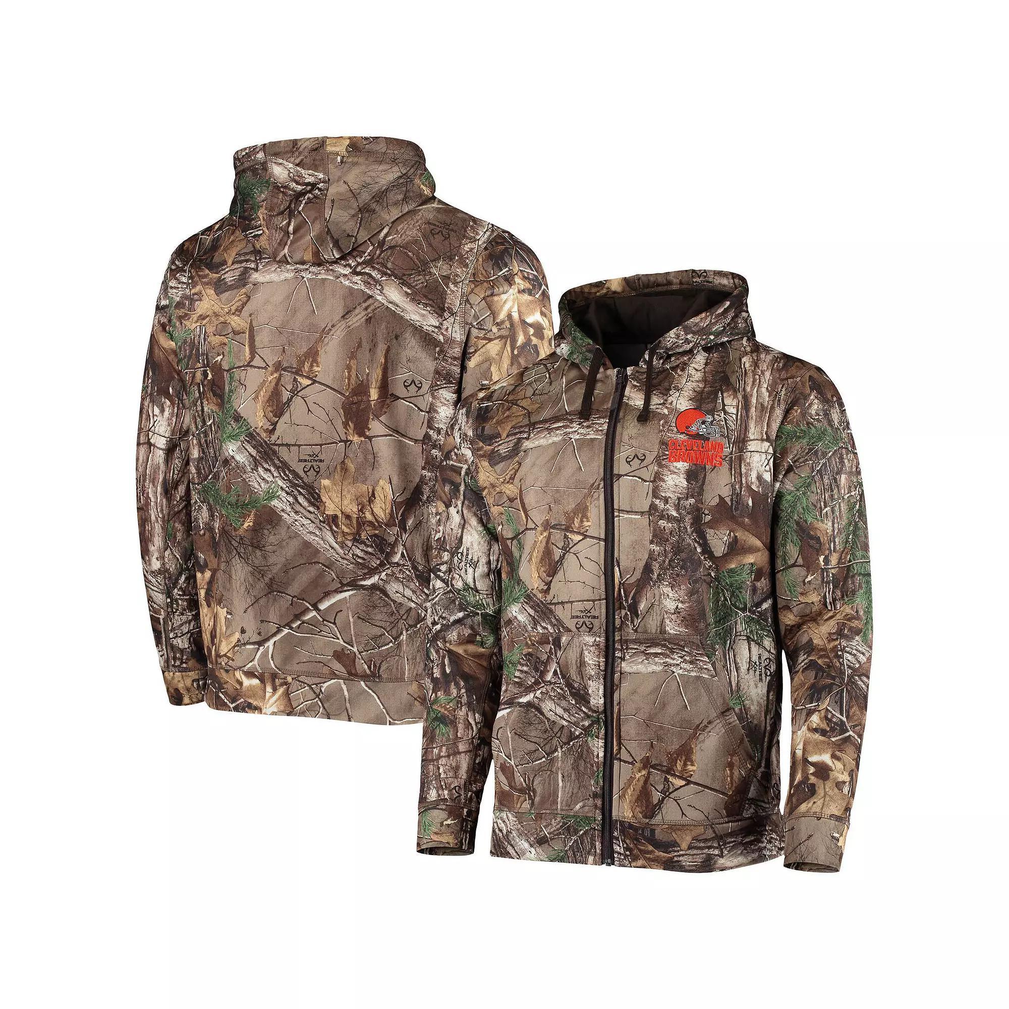 Men's Dunbrooke Realtree Camo Cleveland Browns Trophy Tech Fleece Full-Zip Hoodie, Size: Large, Green Product Image