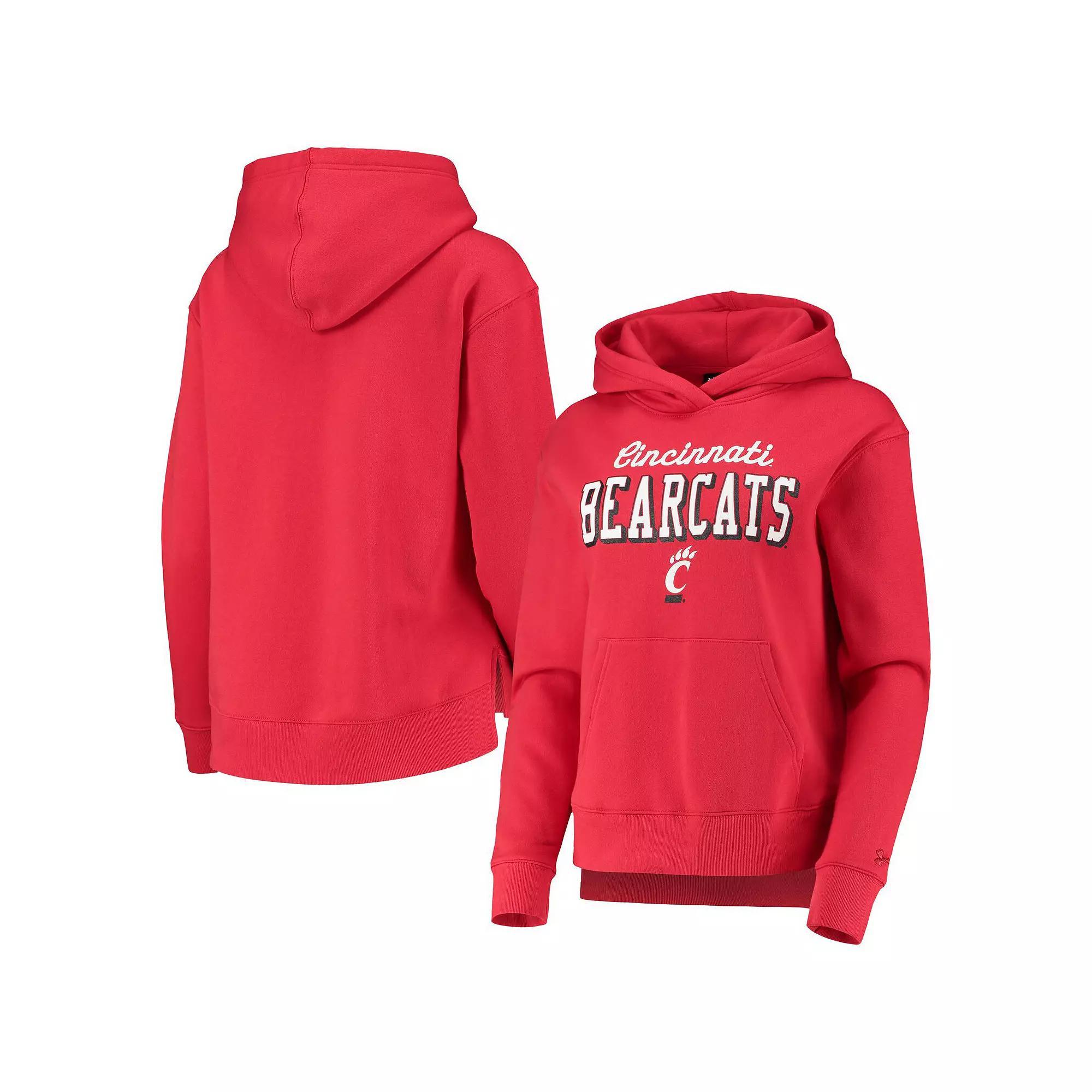 Women's Under Armour Red Cincinnati Bearcats Cincy All Day Fleece Pullover Hoodie, Size: XS Product Image