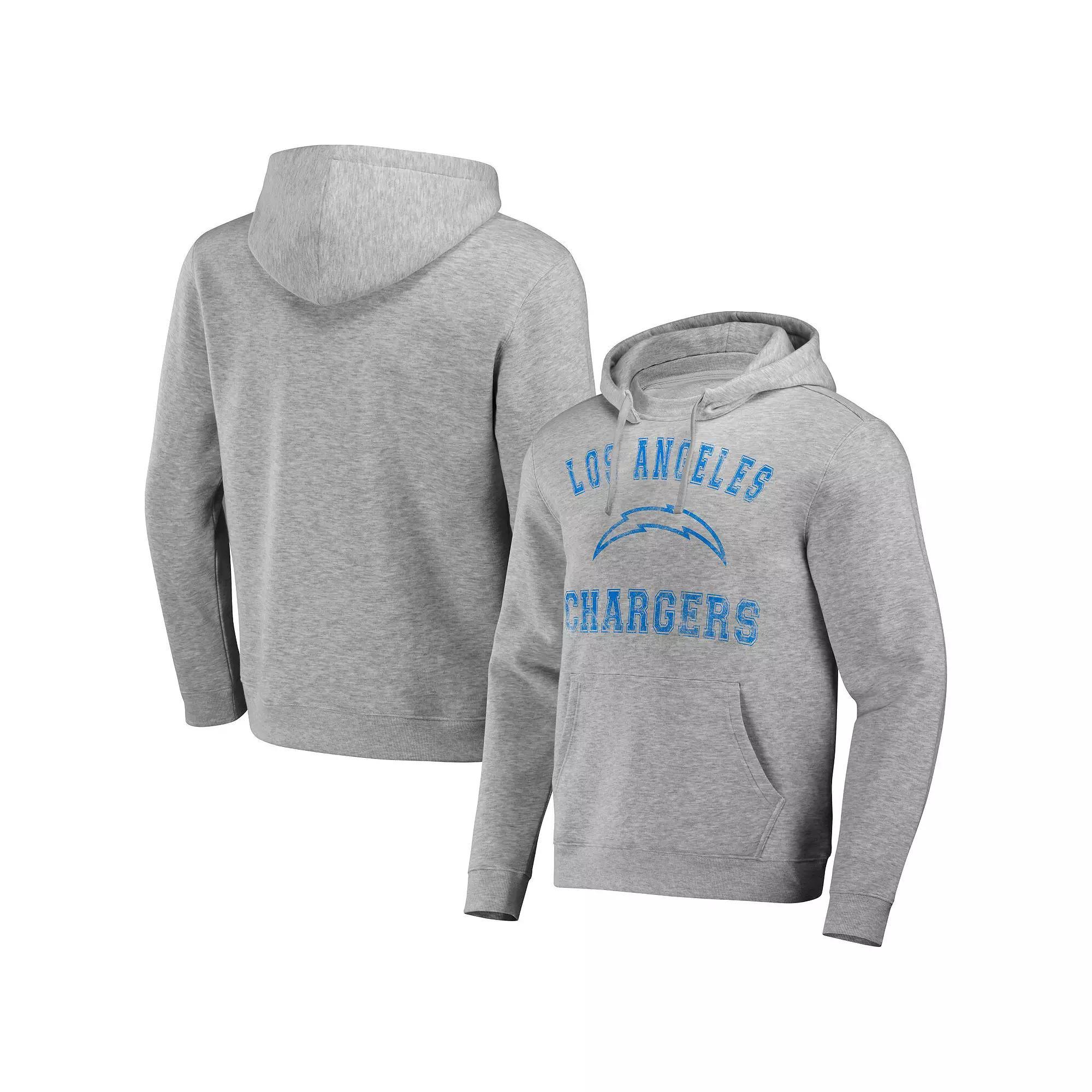 Men's NFL x Darius Rucker Collection by Fanatics Heather Gray Los Angeles Chargers Coaches Pullover Hoodie, Size: 3XL, Grey Product Image