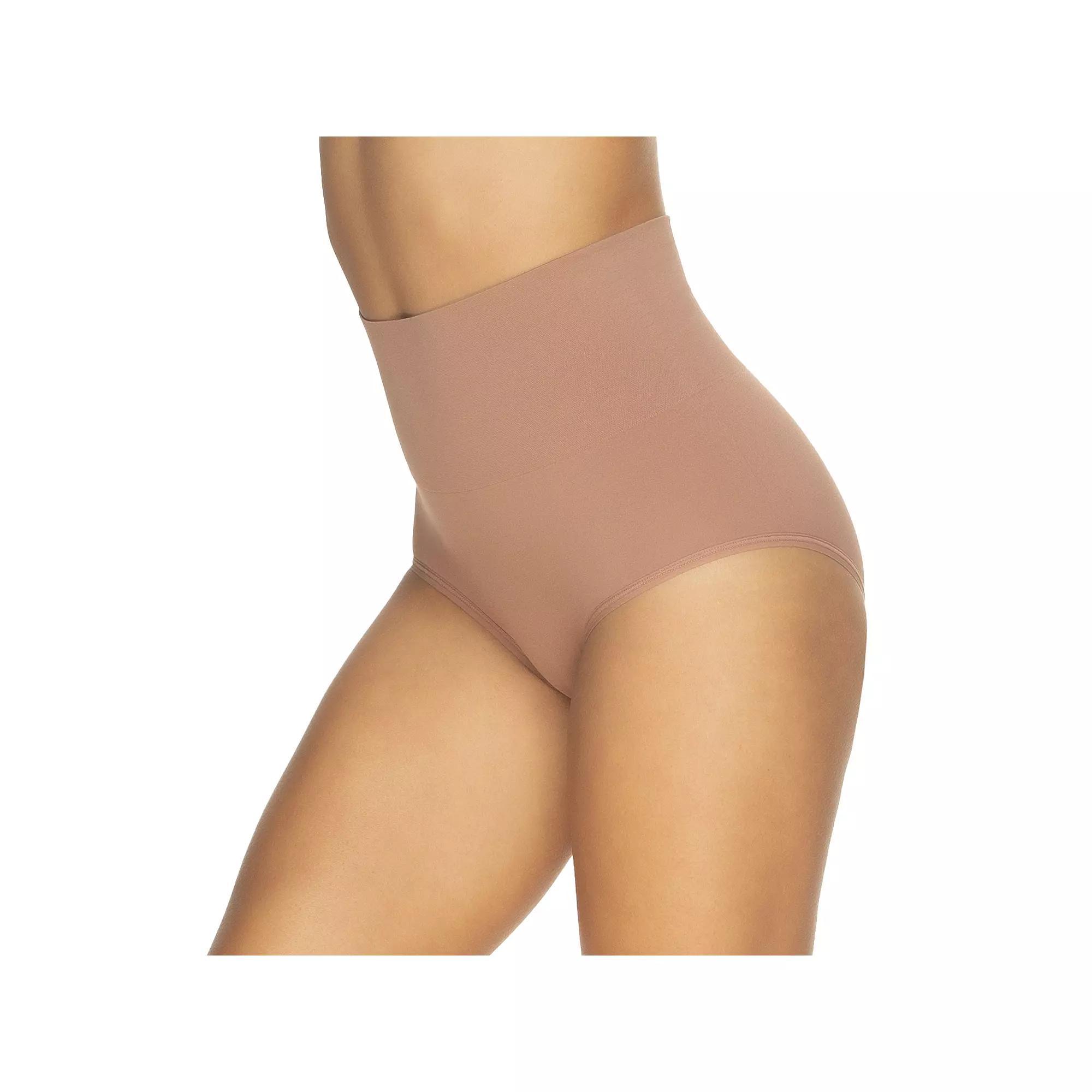 Women's Jezebel Fusion Waist Light Control Shaping Brief Panty 2983P1, Size: Large, Black Blk Product Image