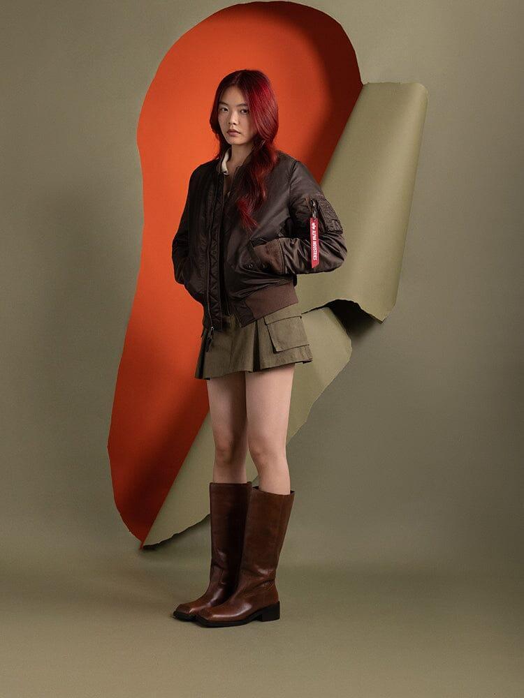 MA-1 BOMBER JACKET W - CHOCOLATE Female Product Image
