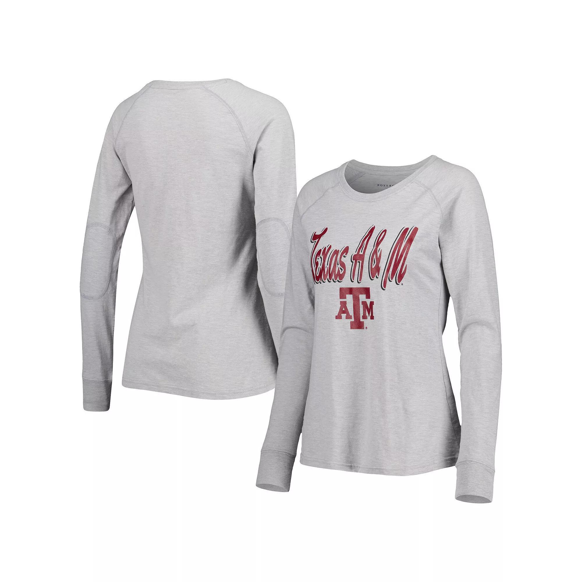 Women's Gray Texas A&M Aggies Payton Elbow Patch Slub Raglan Long Sleeve T-Shirt, Size: 2XL, Grey Product Image