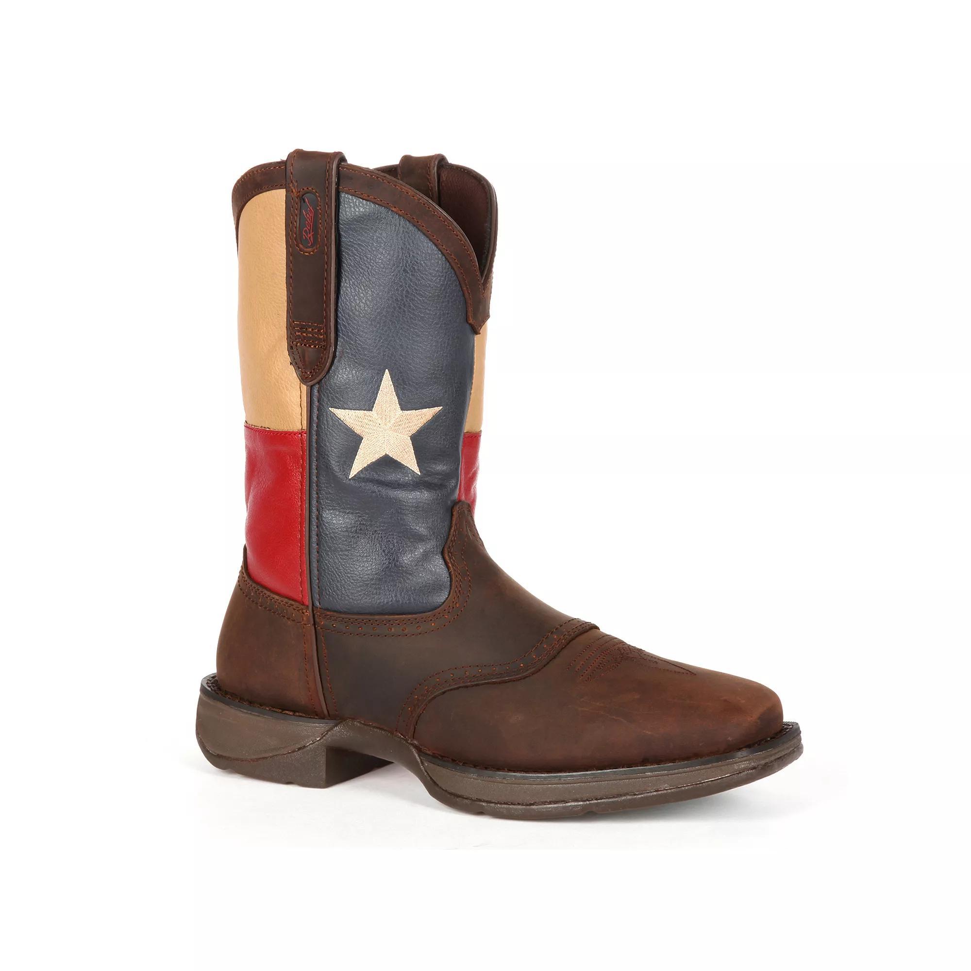 Durango Rebel Texas Flag Men's 11-in. Western Boots, Size: 9.5 Wide, Brown Product Image