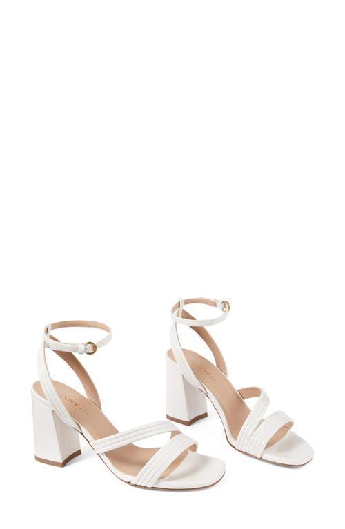 LK BENNETT Edita Ankle Strap Sandal In Pearl Product Image
