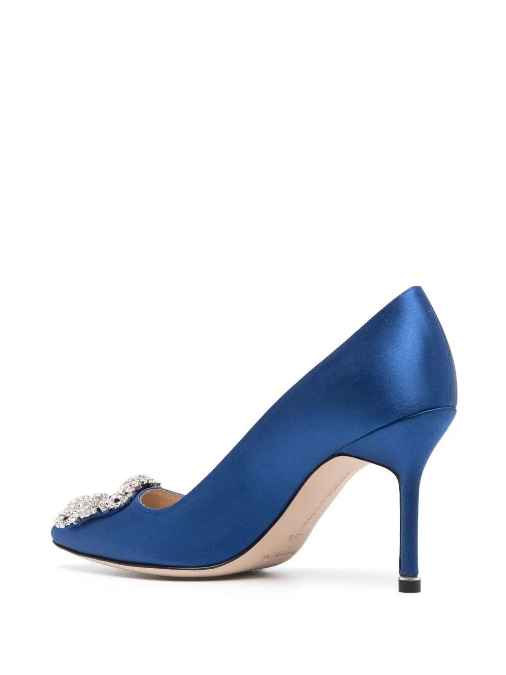 90mm Hangisi embellished satin pumps Product Image