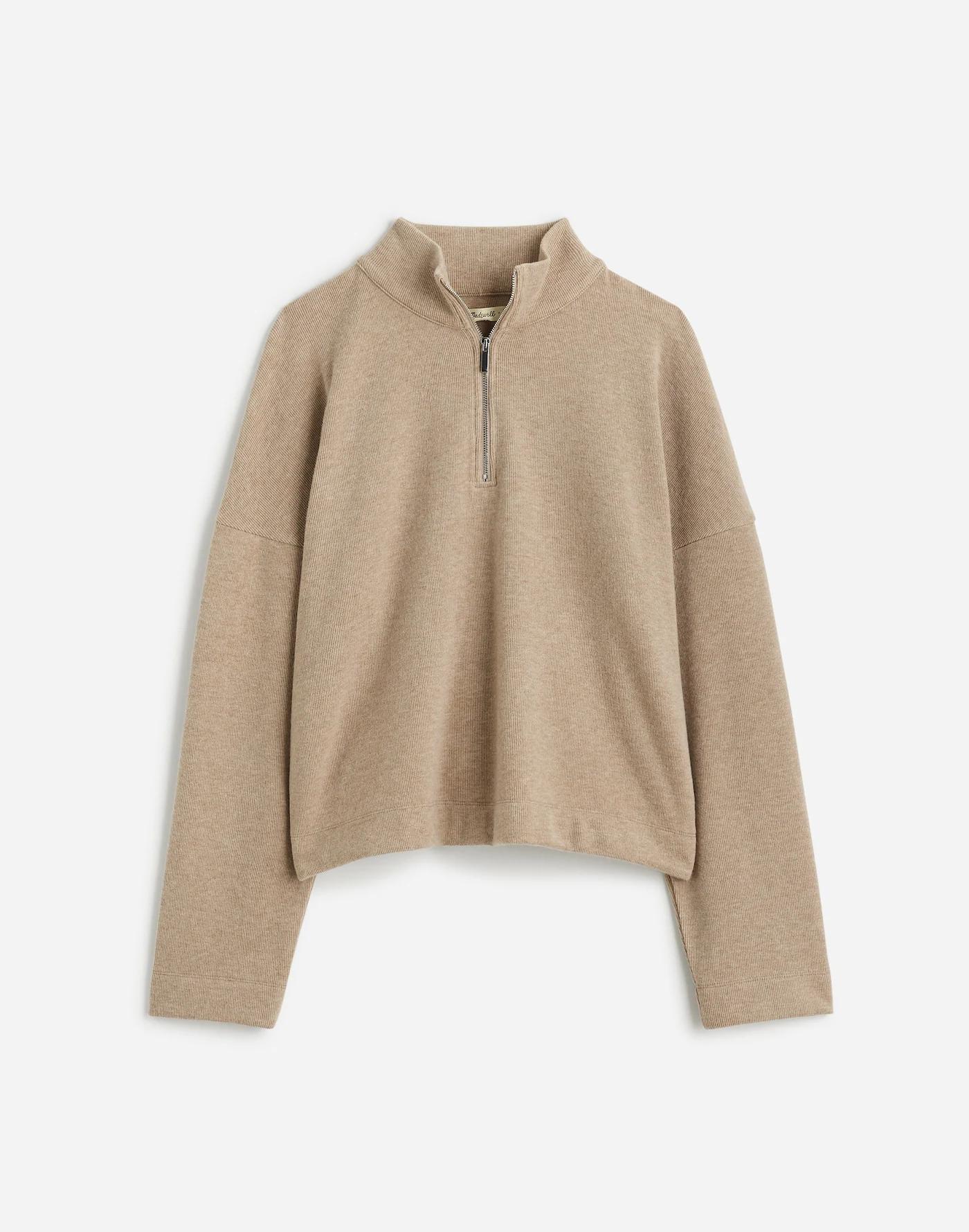 Quarter-Zip Pullover Top Product Image