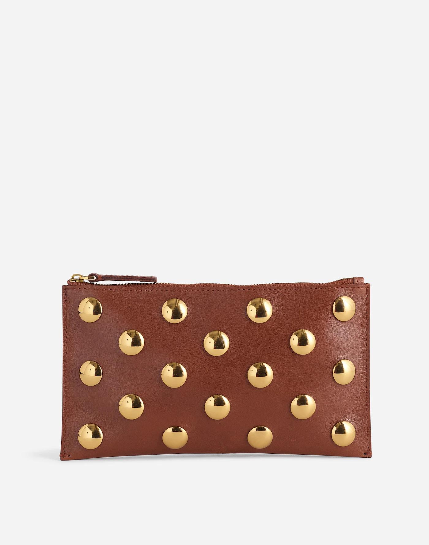 The Pouch Clutch in Leather Product Image