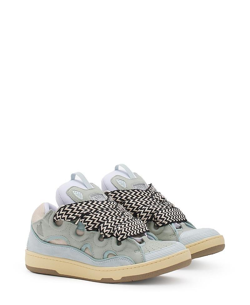 Lanvin Unisex Leather Curb Sneakers Product Image