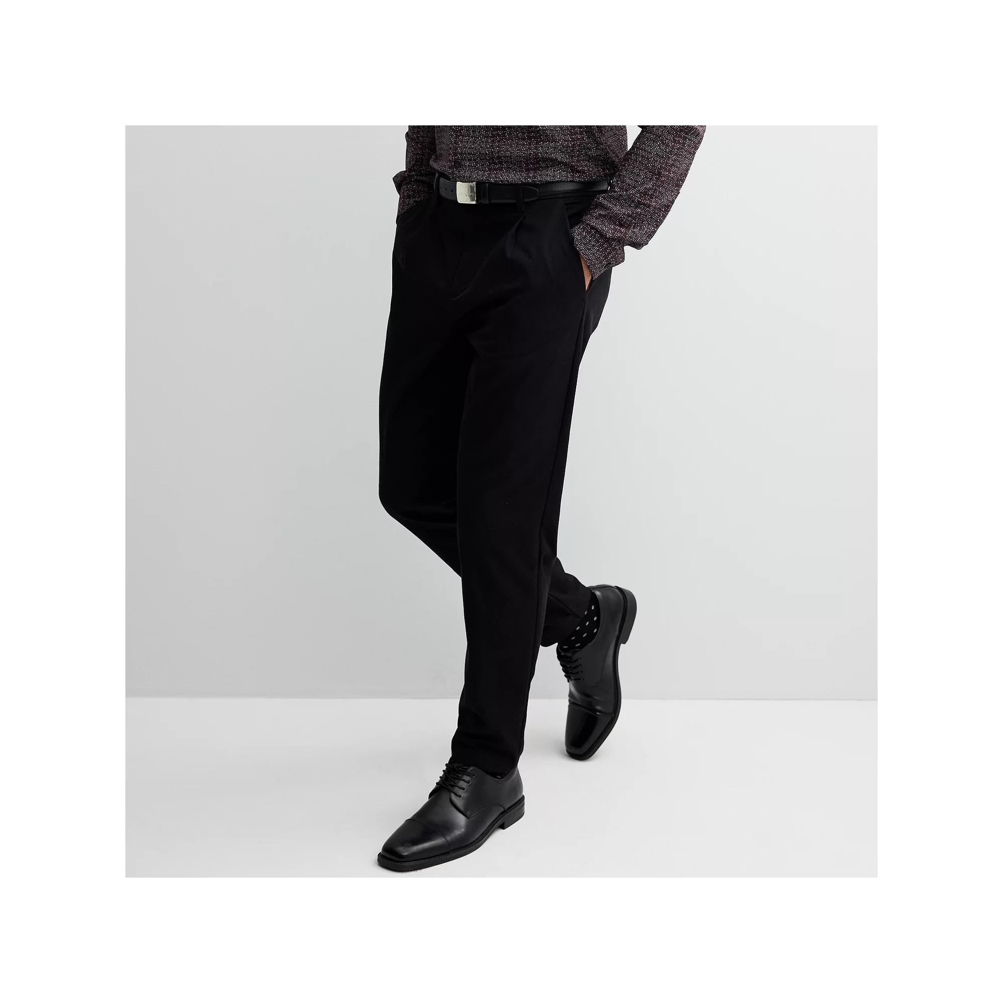 Men's Apt. 9® Pleated Tapered Pant, Size: 32 X 32, Mineral Black Product Image