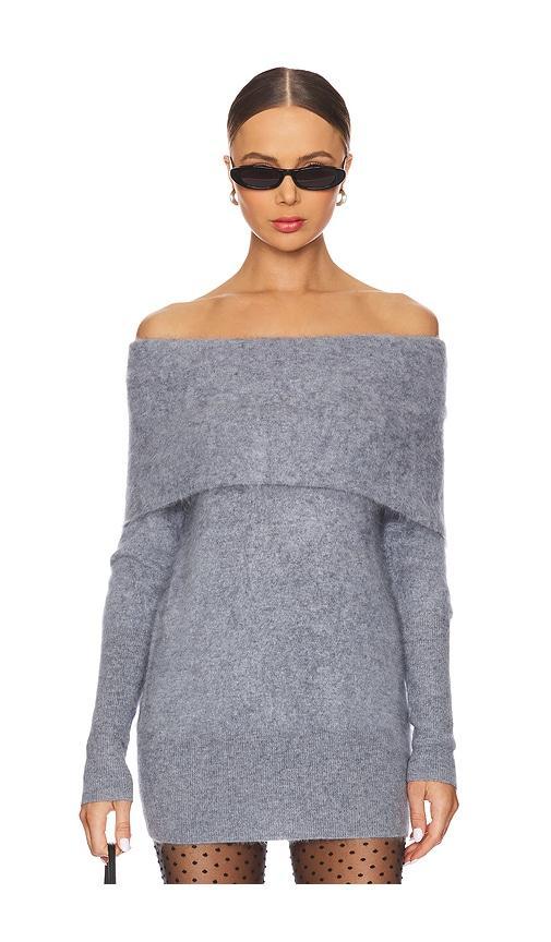 Brushed Slouchy Off The Shoulder Tunic Autumn Cashmere Product Image