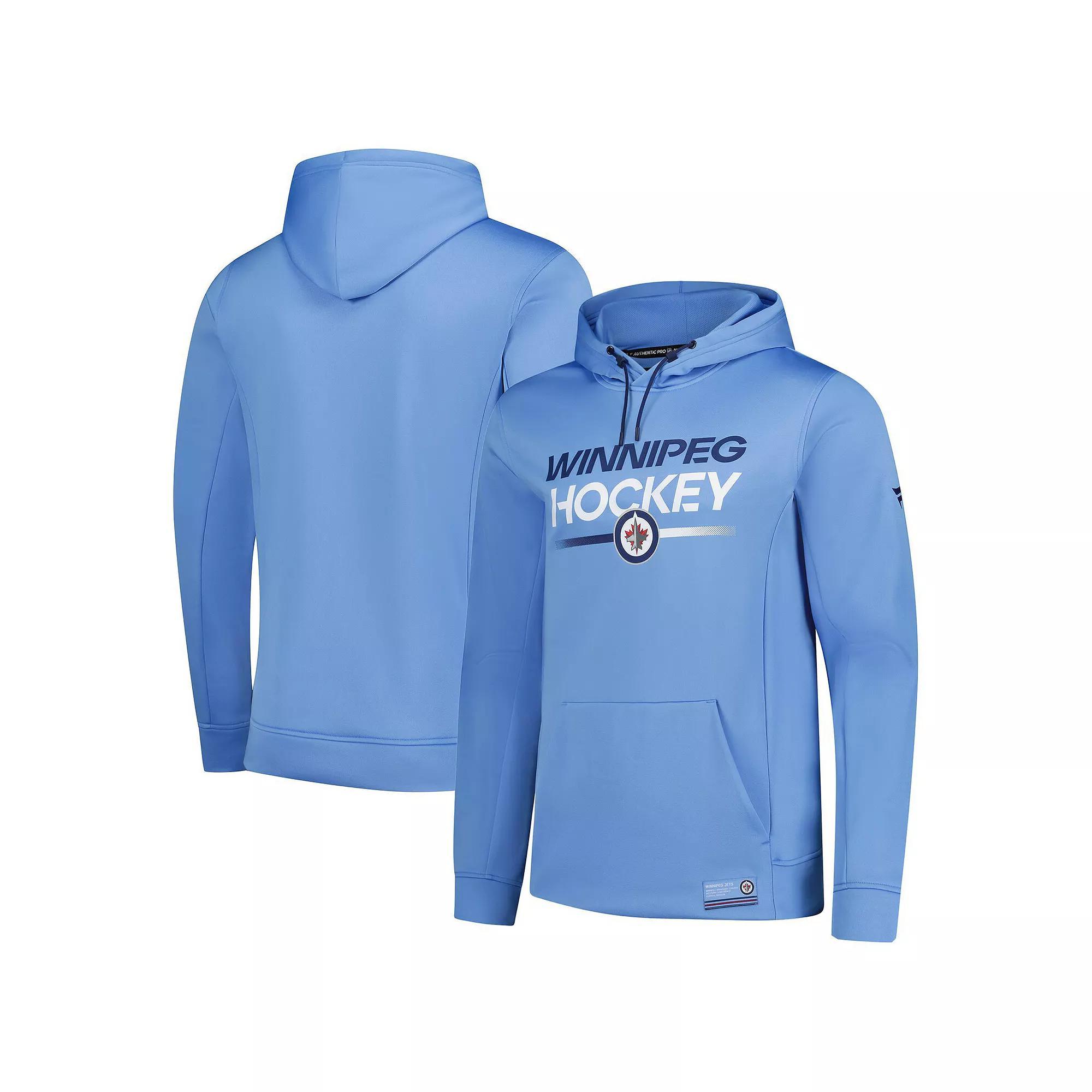 Men's Fanatics  Light Blue Winnipeg Jets Fleece Pullover Hoodie, Size: XL, Jts Light Product Image