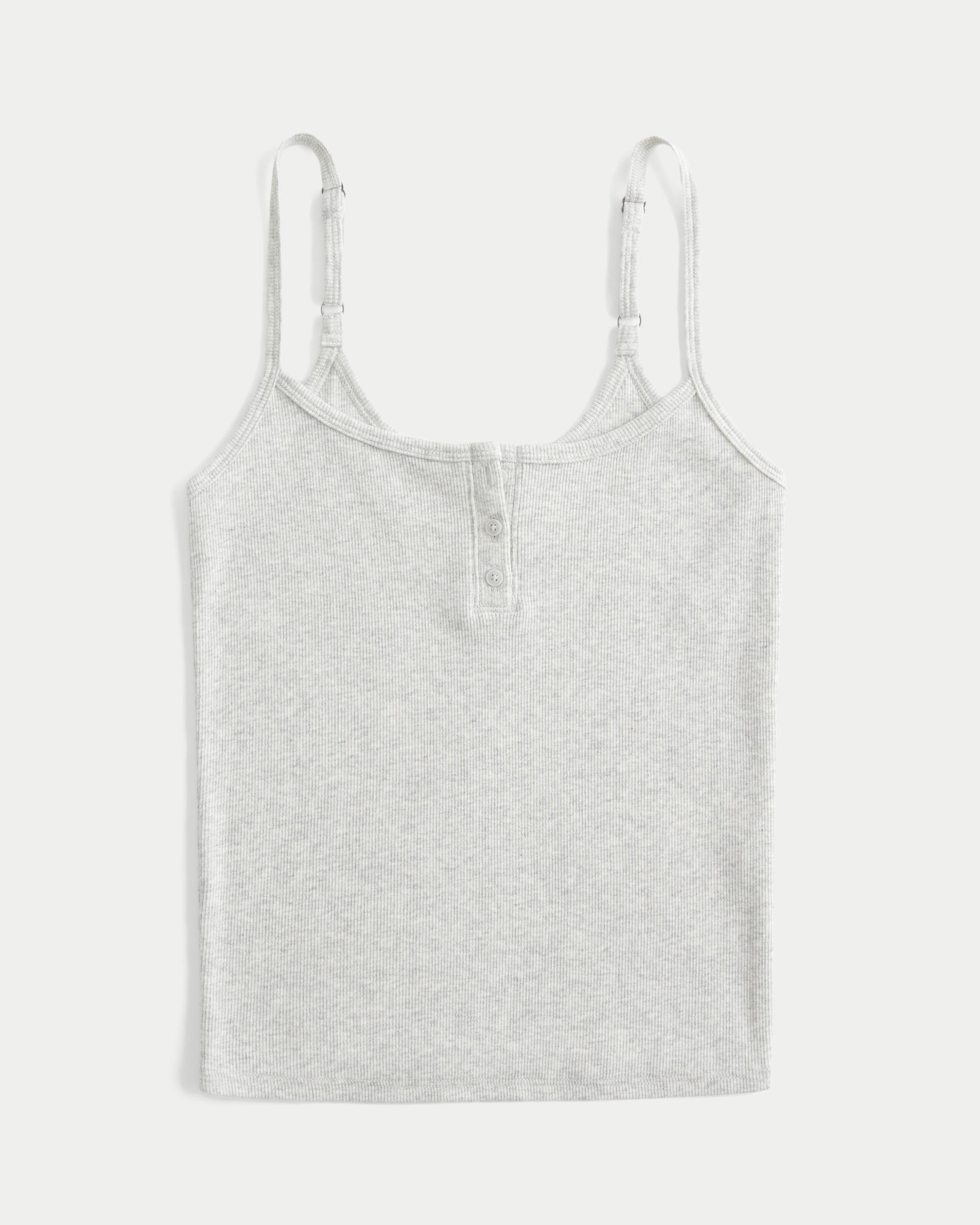 Ribbed Notch Henley Cami Product Image