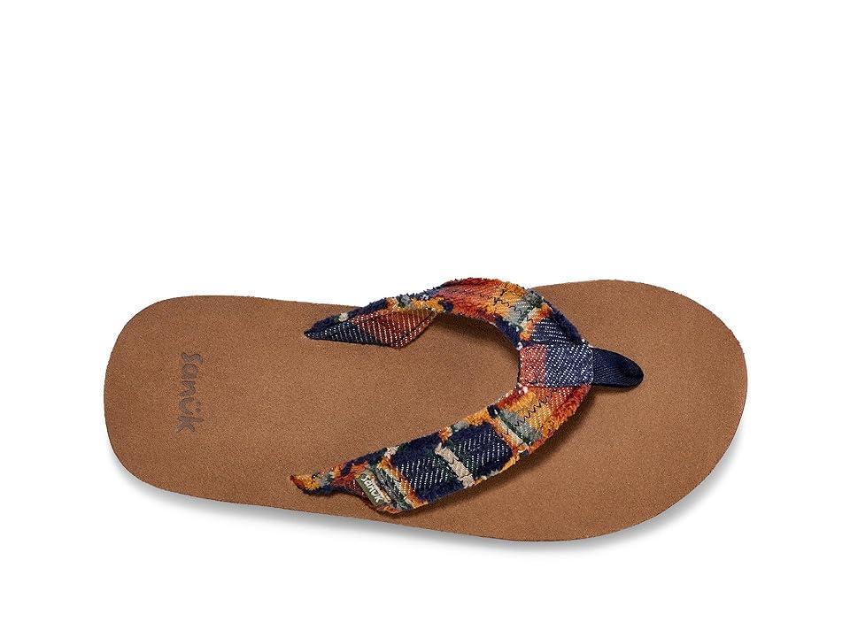 Sanuk Mens Fraid Not Blanket Flip Flop Sandal Product Image