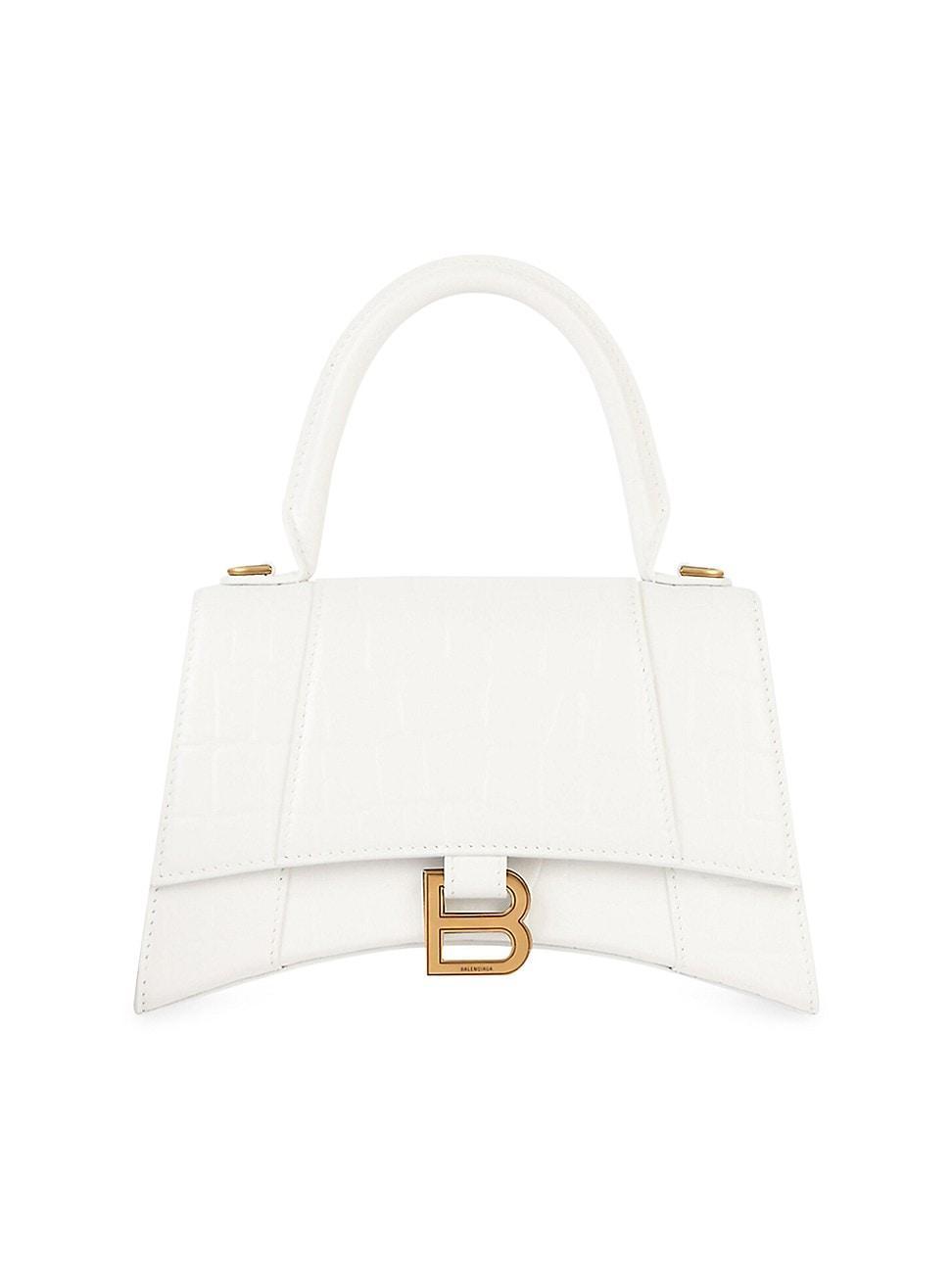 Womens Hourglass Small Handbag Crocodile Embossed Product Image