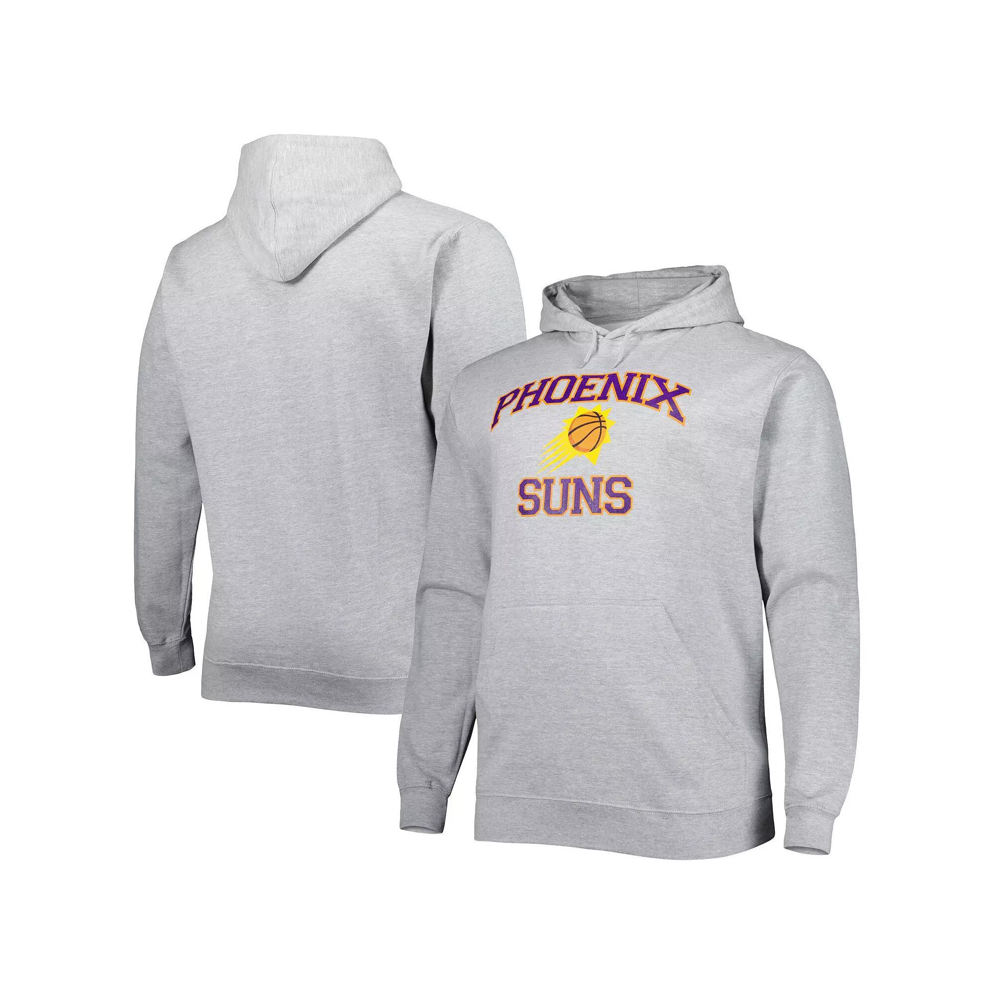 Men's Heathered Gray Phoenix Suns Big & Tall Heart & Soul Pullover Hoodie, Size: 3XB, Phx Grey Product Image