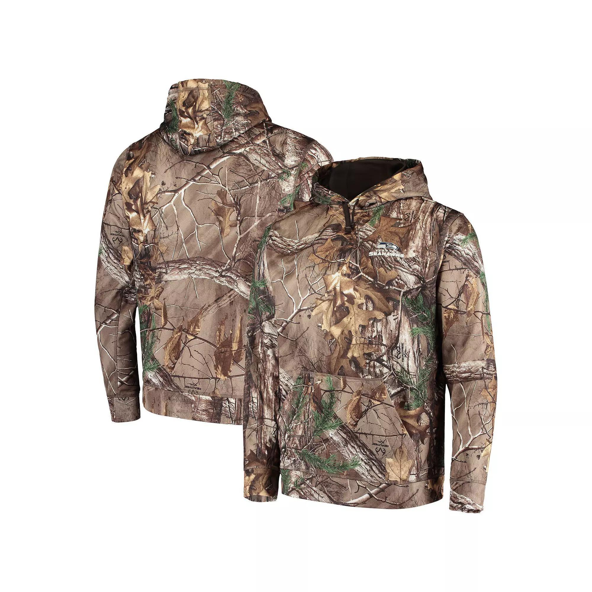 Men's Dunbrooke Realtree Camo Seattle Seahawks Circle Champion Tech Fleece Pullover Hoodie, Size: XL, Green Product Image