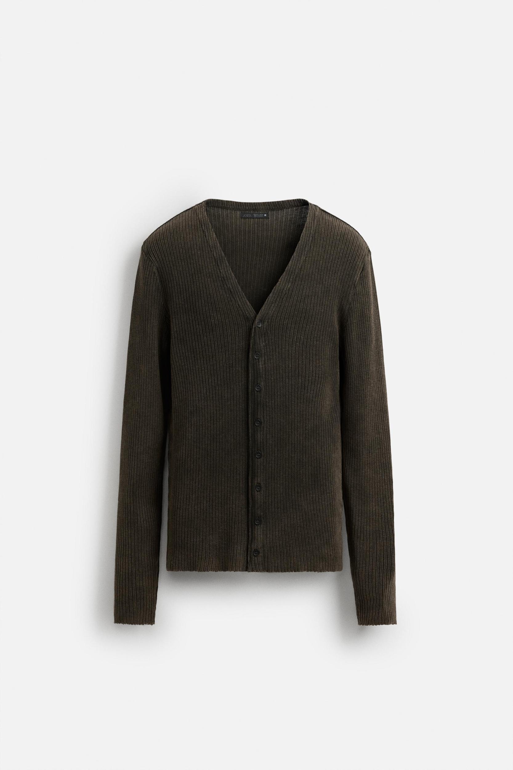 WASHED RIB CARDIGAN Product Image