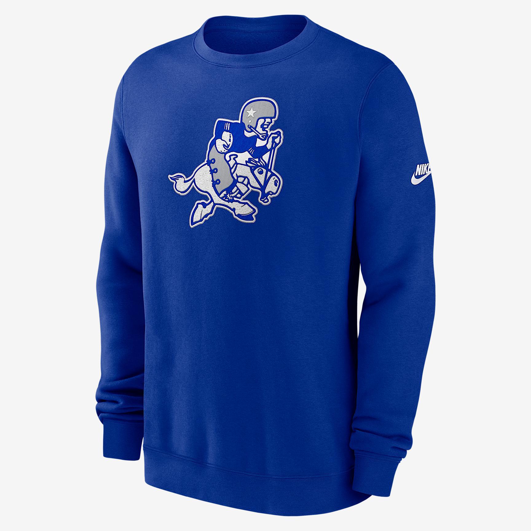 Dallas Cowboys Swing Pass Rewind Club Nike Men's NFL Pullover Crew Product Image