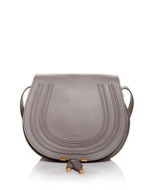 Womens Medium Marcie Leather Saddle Bag Product Image
