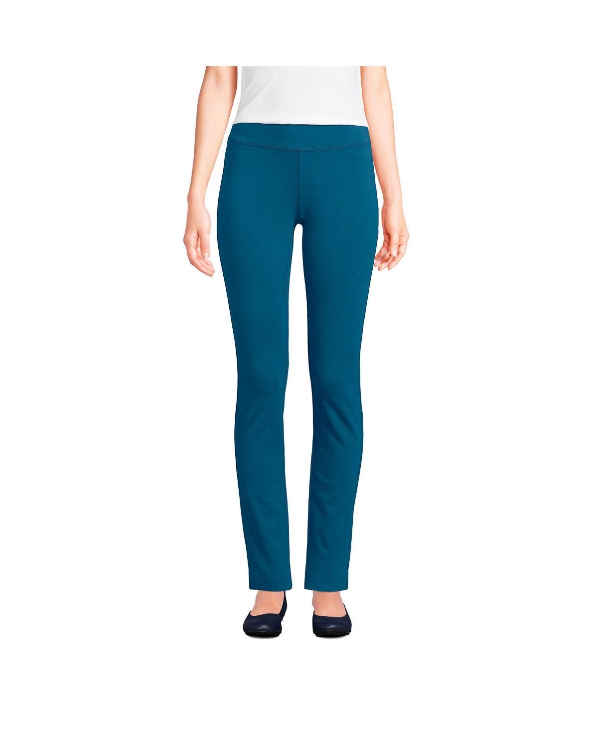 Women's Lands' End Starfish Slim-Cut Pull-On Pants, Size: Small, Evening Blue Product Image