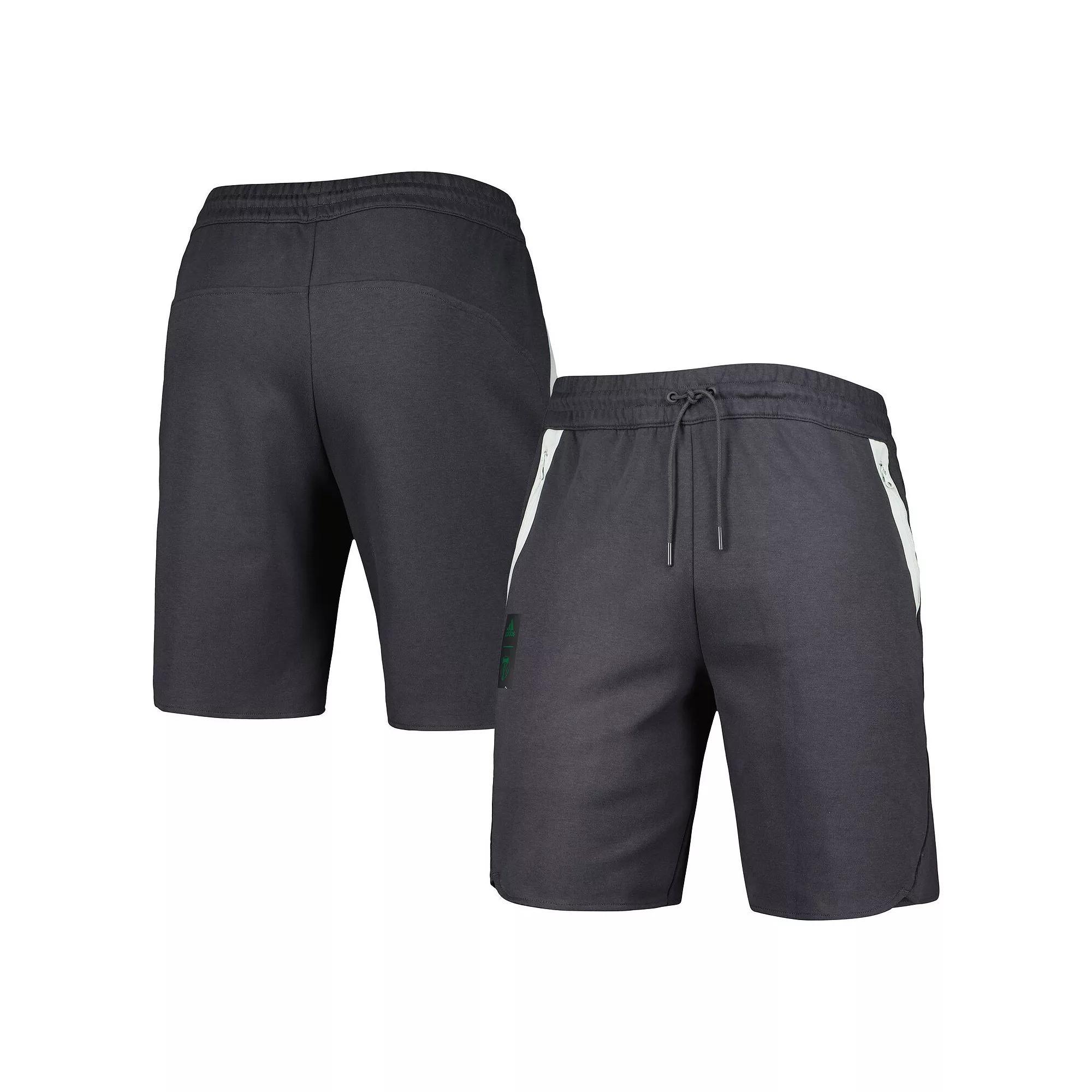 Mens adidas Black Portland Timbers 2023 Player Travel Shorts Product Image