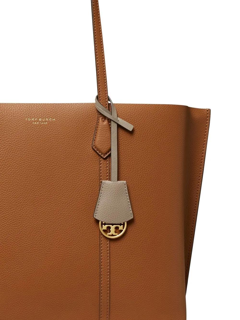 leather logo-print tote bag Product Image