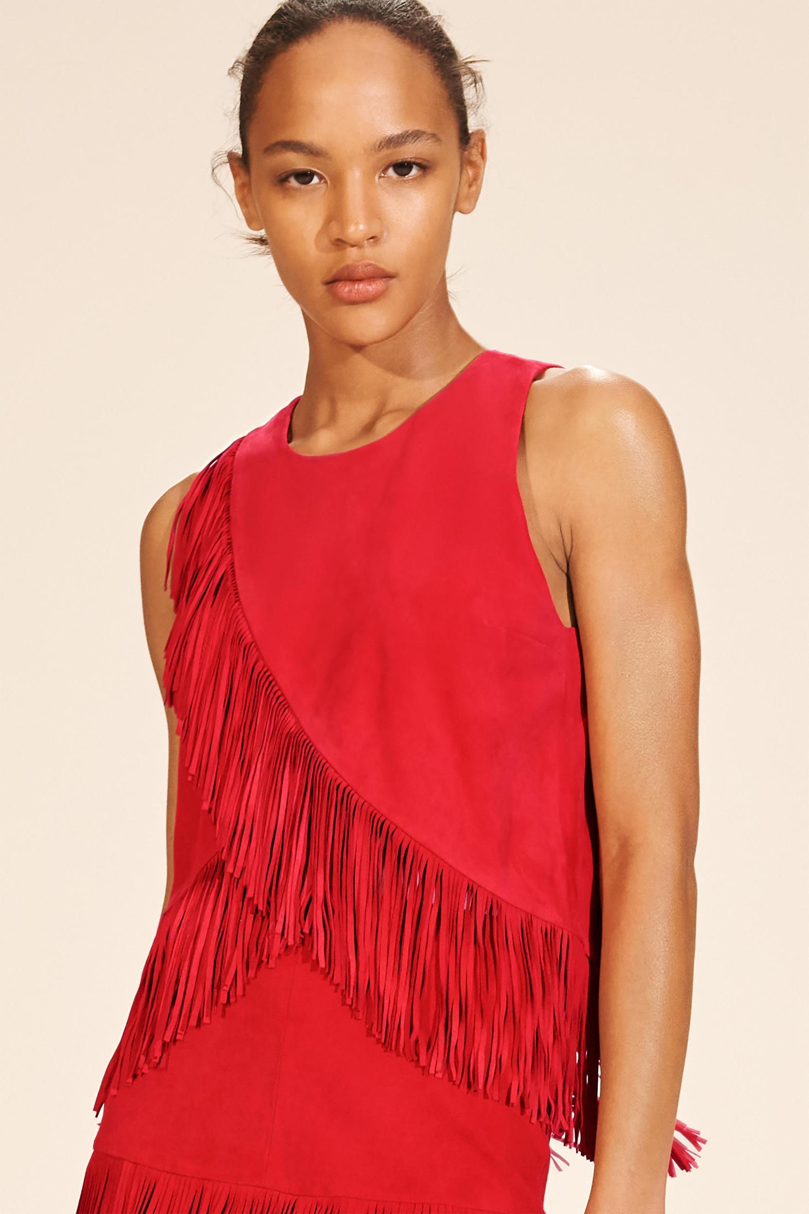 LIMITED EDITION SUEDE FRINGE TOP Product Image
